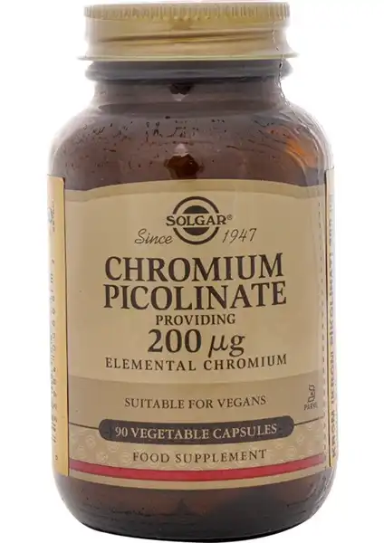 Solgar Chromium Picolinate 200 Mcg: Krom Takviyesi ve Faydaları