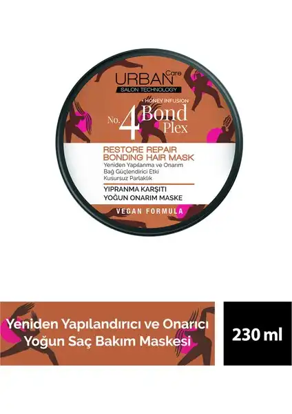 Urban Care No.4 Bond Plex: Yıpranma Karşıtı Onarım Maskesi Özellikleri