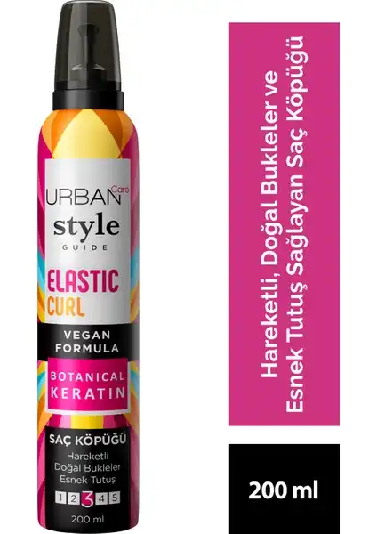 URBAN Care Style Guide Elastic Curl Saç Köpüğü ile Doğal Bukleler Elde Edin