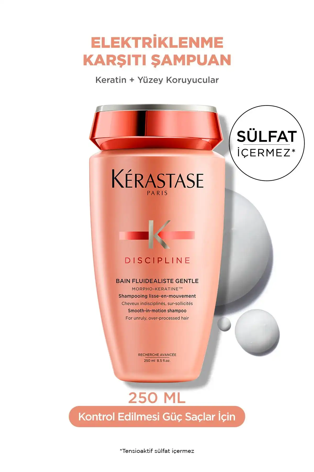 Kerastase Discipline Bain Fluidéaliste: Elektriklenmeyen Saçlar için Sülfatsız Şampuan İncelemesi