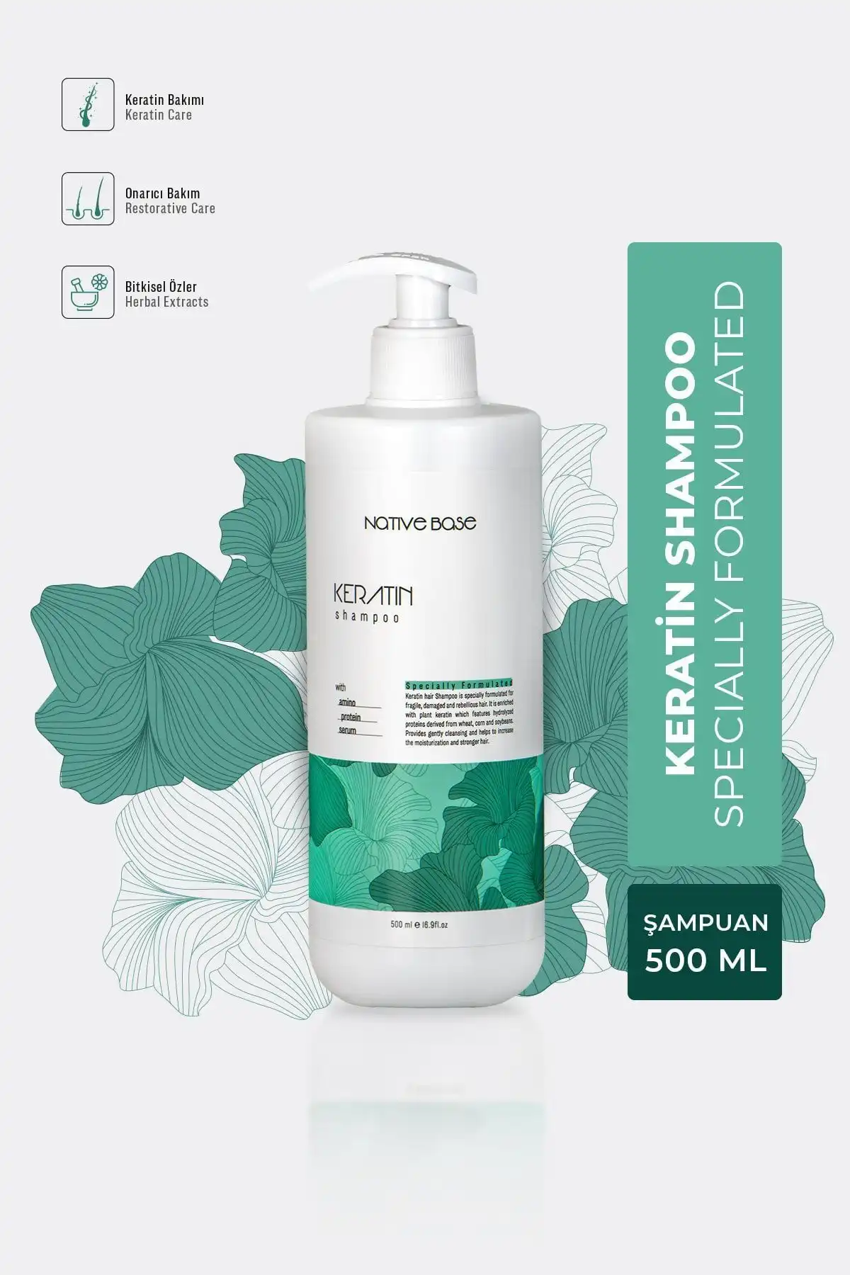 Native Base Keratin Şampuanı ile Saçlarınıza Derinlemesine Bakım Yapın