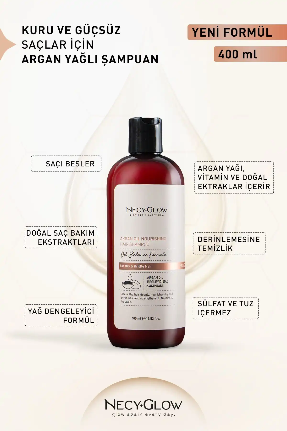 NECY GLOW Besleyici Onarıcı Argan Şampuan: Etkileri Ve Kullanıcı Yorumları