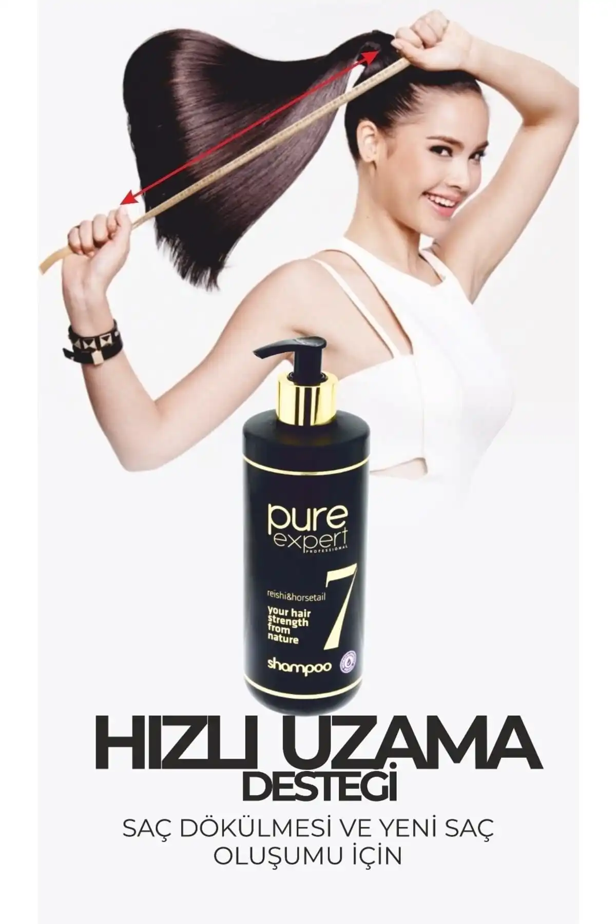 Pure Expert Atkuyruğu ve Reishi Şampuanı ile Saç Dökülmesine Karşı Etkili Çözüm