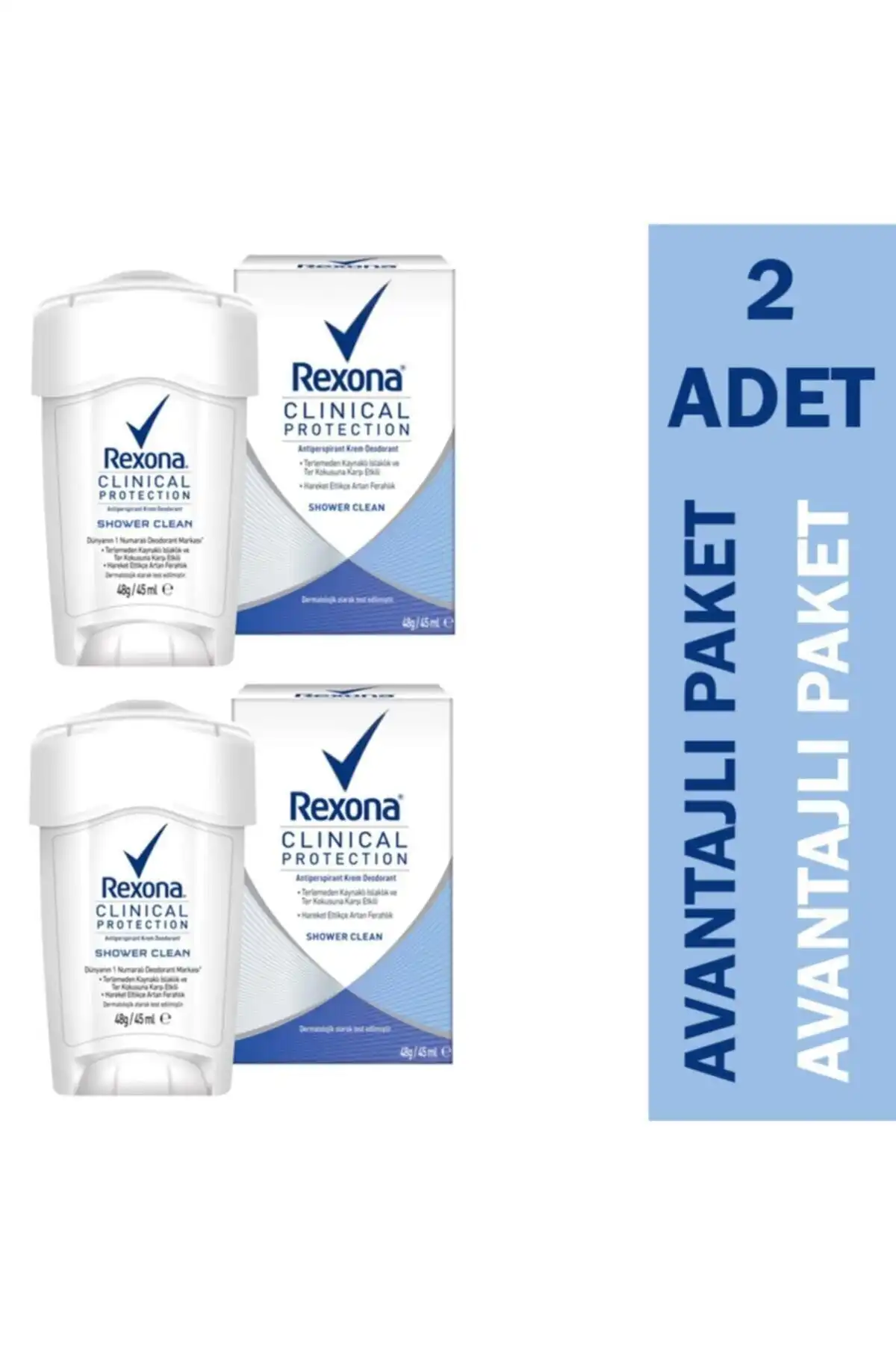 Rexona Clinical Protection Shower Clean Kadın Deodorant ile Rahatlık ve Ferahlık