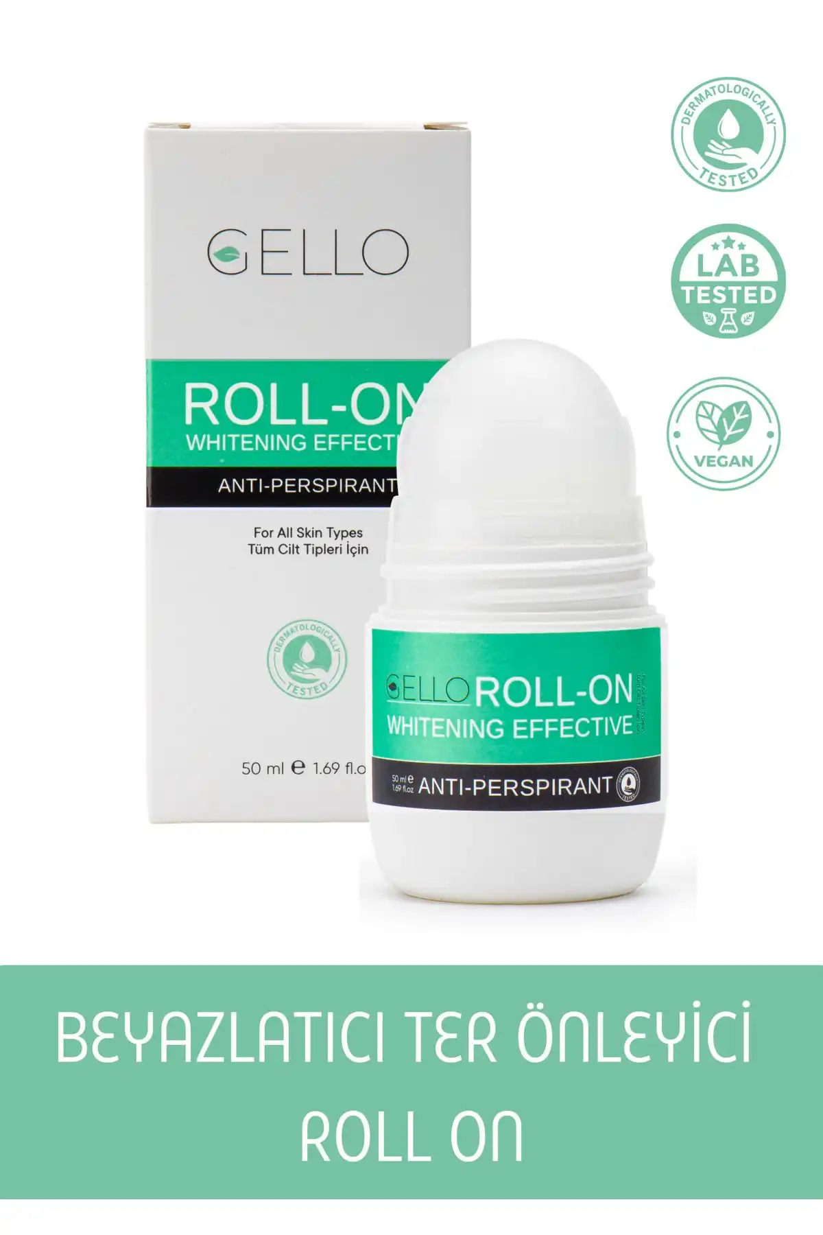 GELLO Beyazlatıcı Roll On: Terleme ve Kötü Koku Sorununu Etkili ve Pratik Bir Şekilde Çözüyor