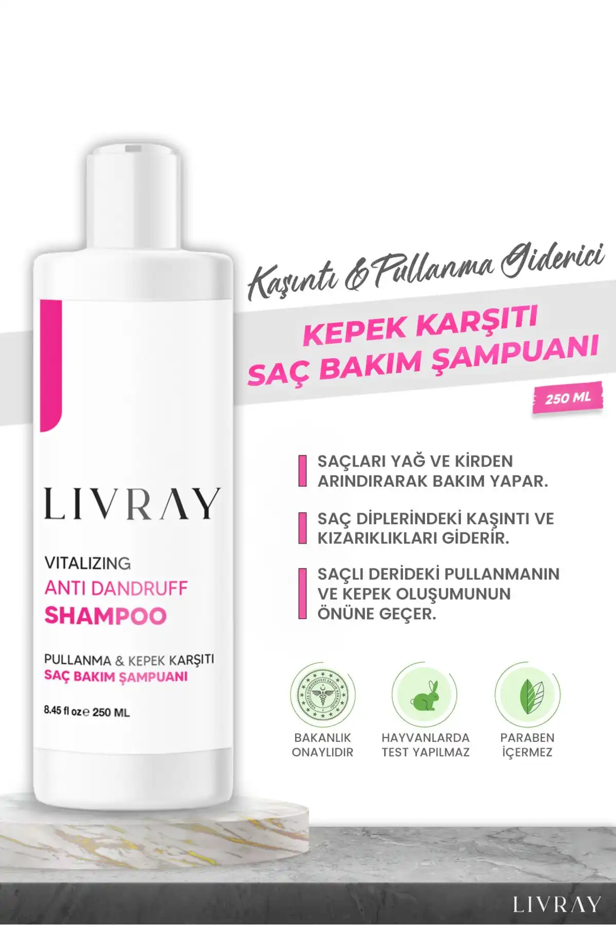 Livray Vitalizing Anti Dandruff Shampoo: Etkili Kepek Önleyici ve Saç Bakım Ürünü