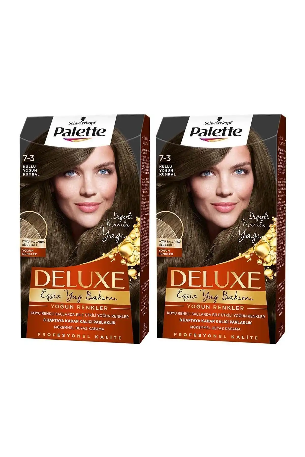 Palette Deluxe Yoğun Renkler 7-3 Küllü Yoğun Kumral ile Daha Etkileyici Saç Renkleri