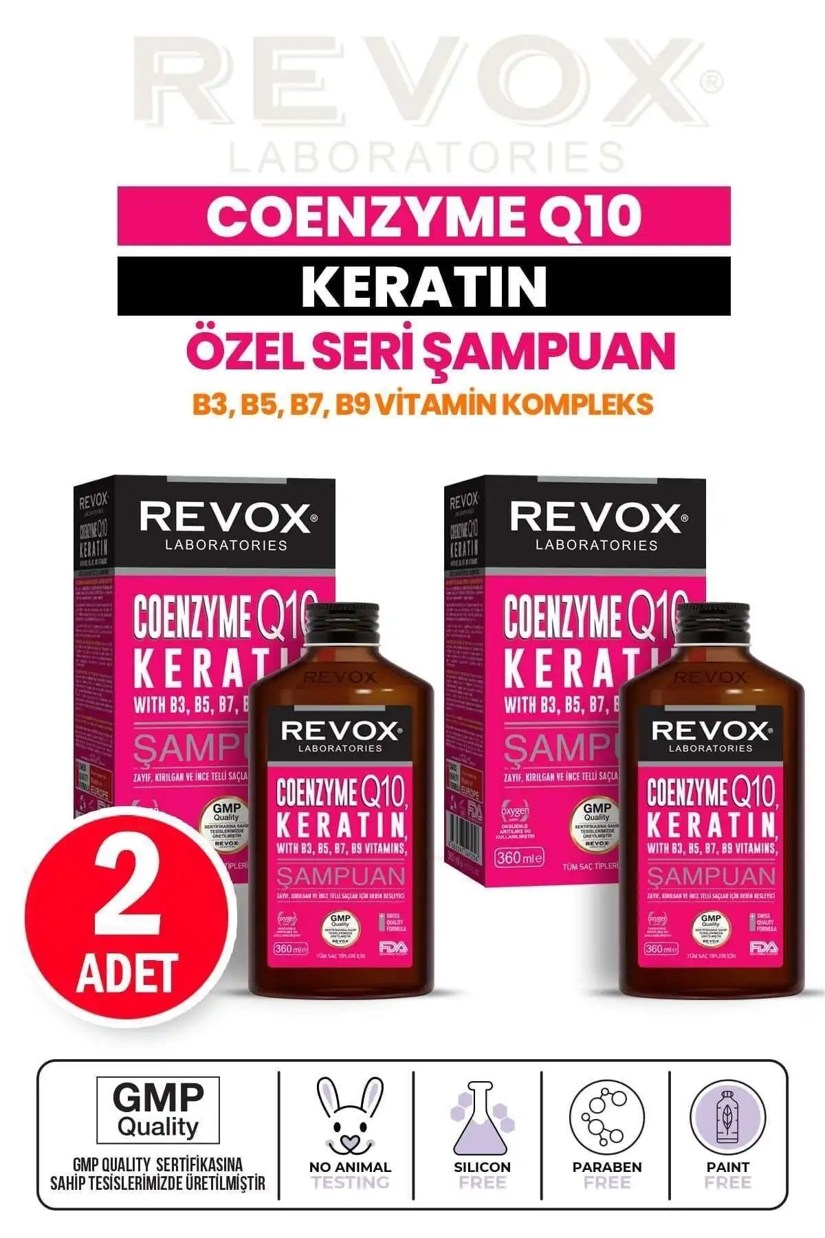 Revox Coenzyme Q10 Keratin Şampuan: Güçlendirici ve Yenileyici Bakım İçin İdeal Çözüm