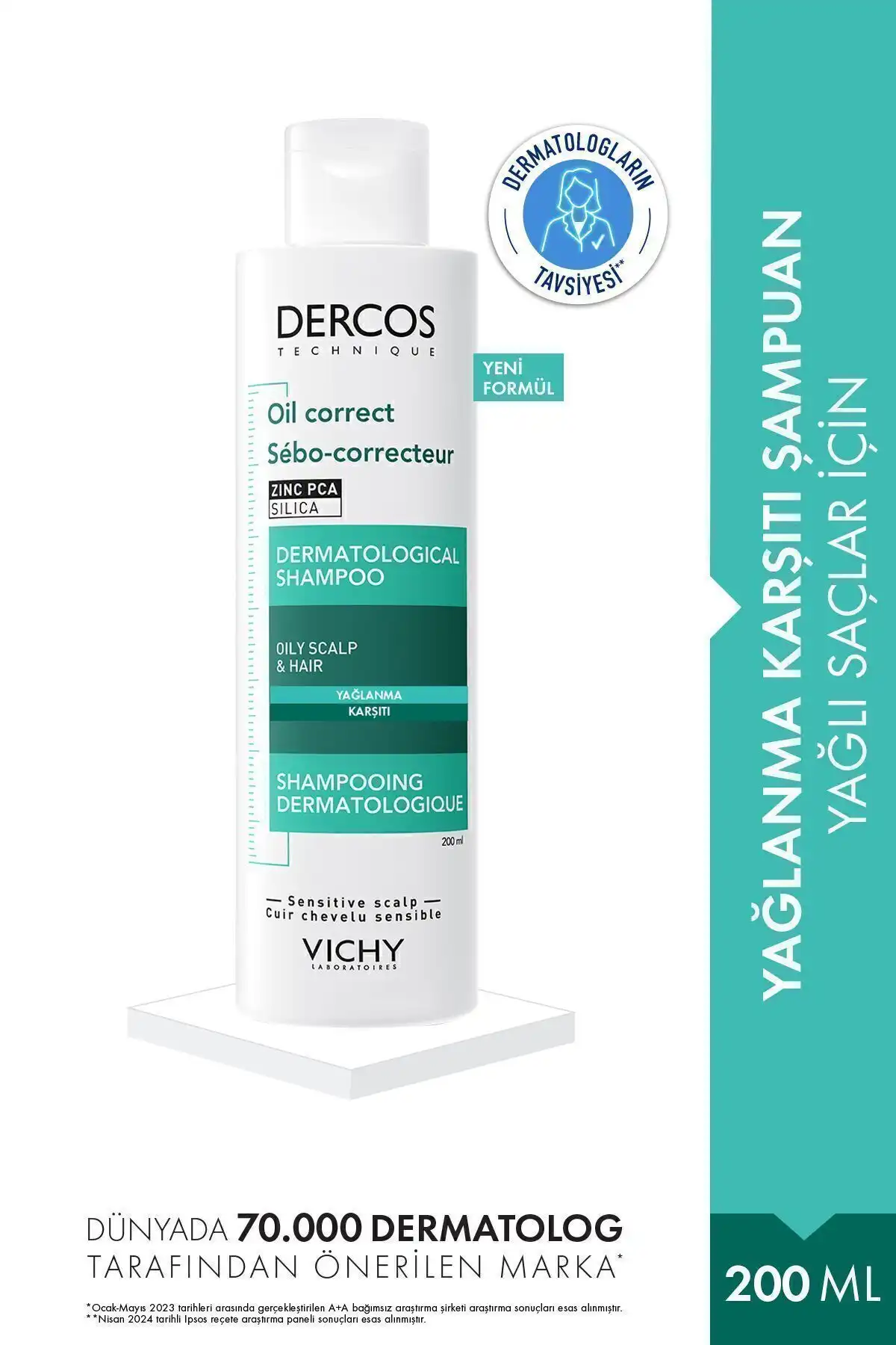Vichy Dercos Yağlanma Karşıtı Bakım Şampuanı: Yağlı Saçlar için Etkili Çözüm