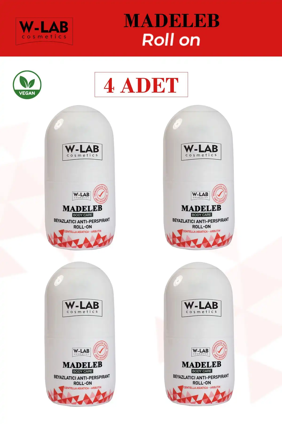 W-Lab Kozmetik Madeleb Roll On 4 Lü Set: Gündelik Koruma ve Ferahlık İçin İnovasyon