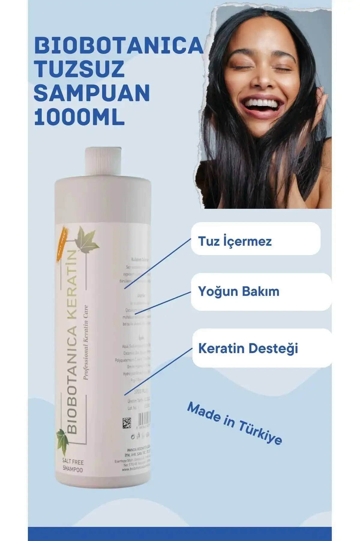Biobotanica Tuzsuz Şampuan ile Saçlarınıza Doğanın Gücünü Kazandırın