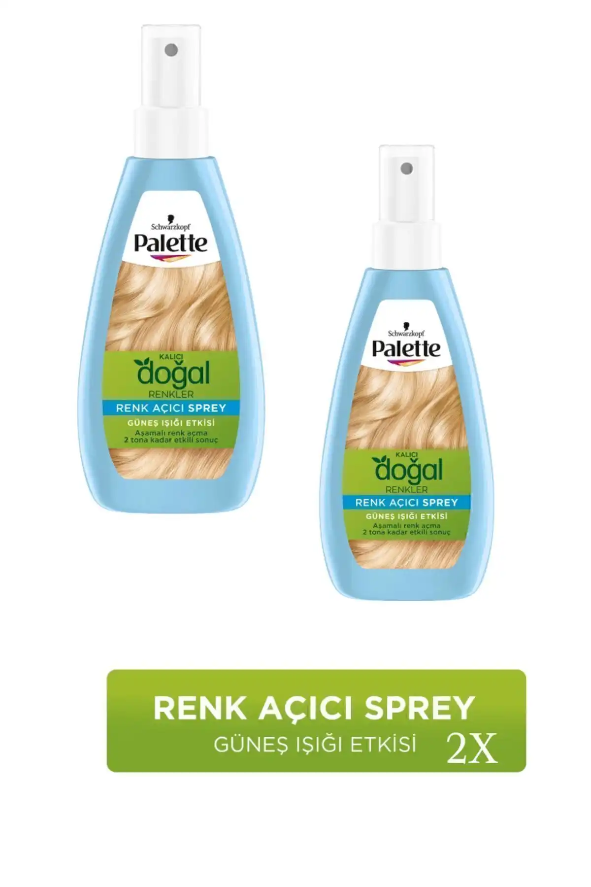 Palette Kalıcı Doğal Renkler Renk Açıcı Sprey: Saç Rengini Doğal Yöntemle Açın