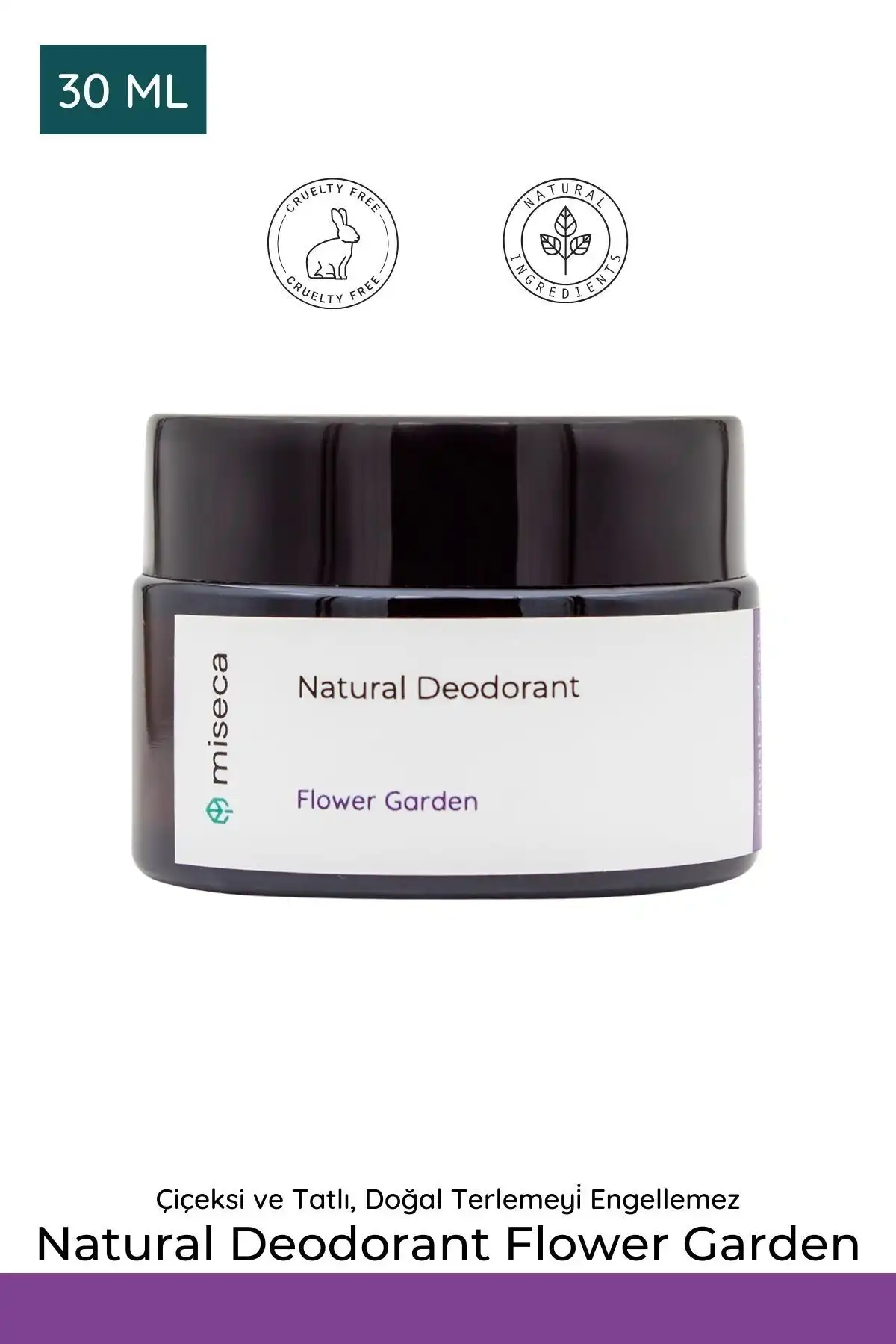 Doğal İçerikli Miseca Natural Deodorant Flower Garden ile Ferah Kalın
