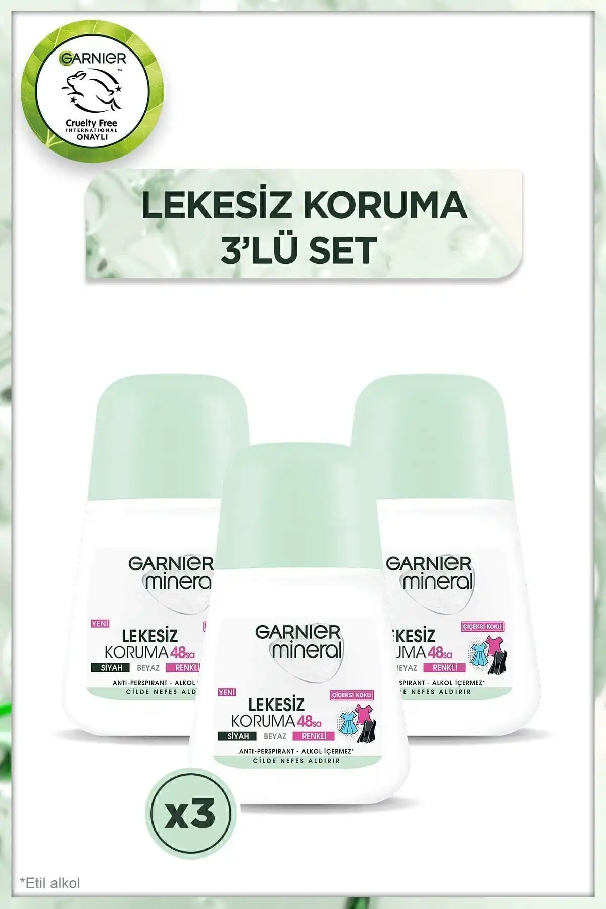 Garnier Mineral Lekesiz Koruma Roll-On Deodorant Seti: Ferahlık ve Güven Sağlayan Çözüm