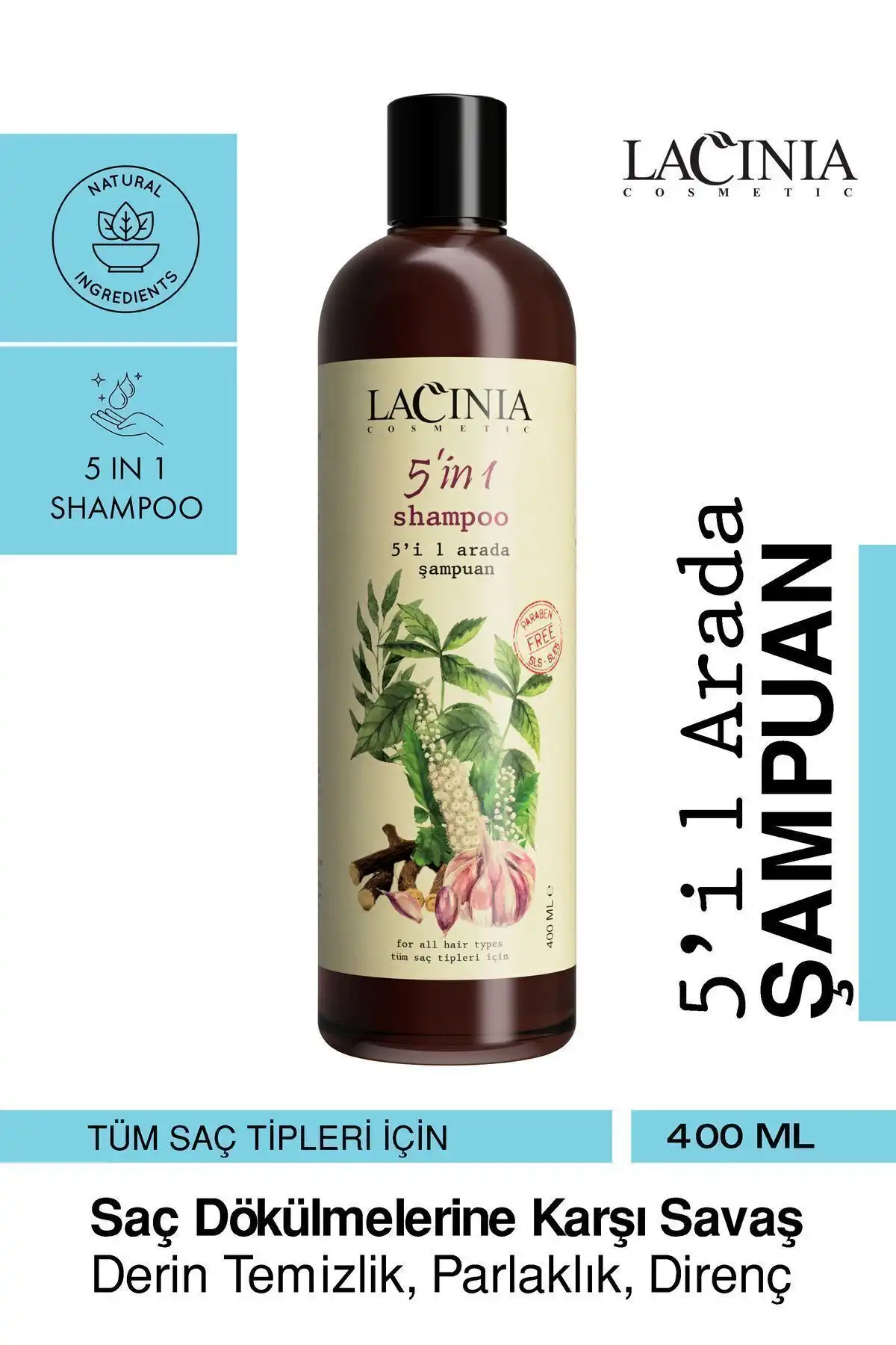 Lacinia 5 In 1 Şampuan: Çok Amaçlı Saç Bakım Ürünü ile Sağlıklı Saçlar