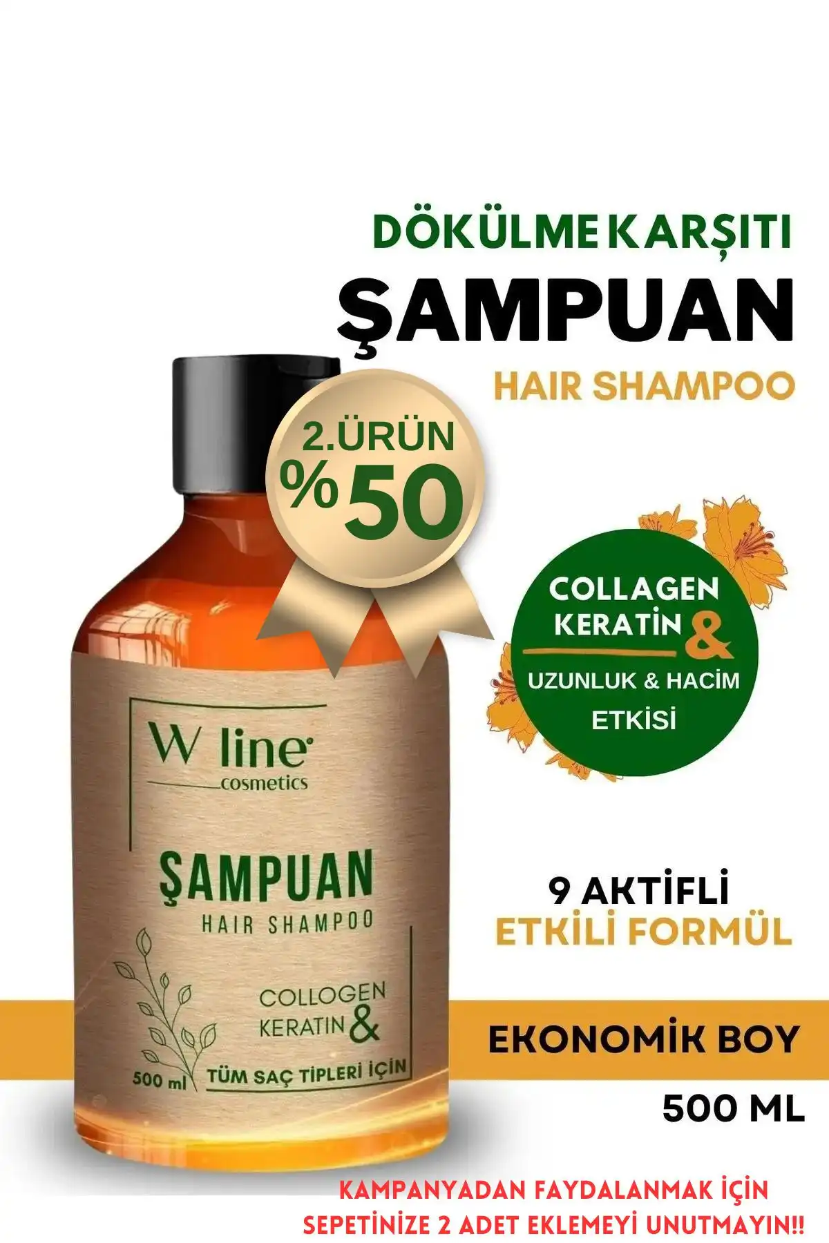 wline Saç Dökülmesine Karşı Kolajen ve Keratin Bakım Şampuanı İncelemesi