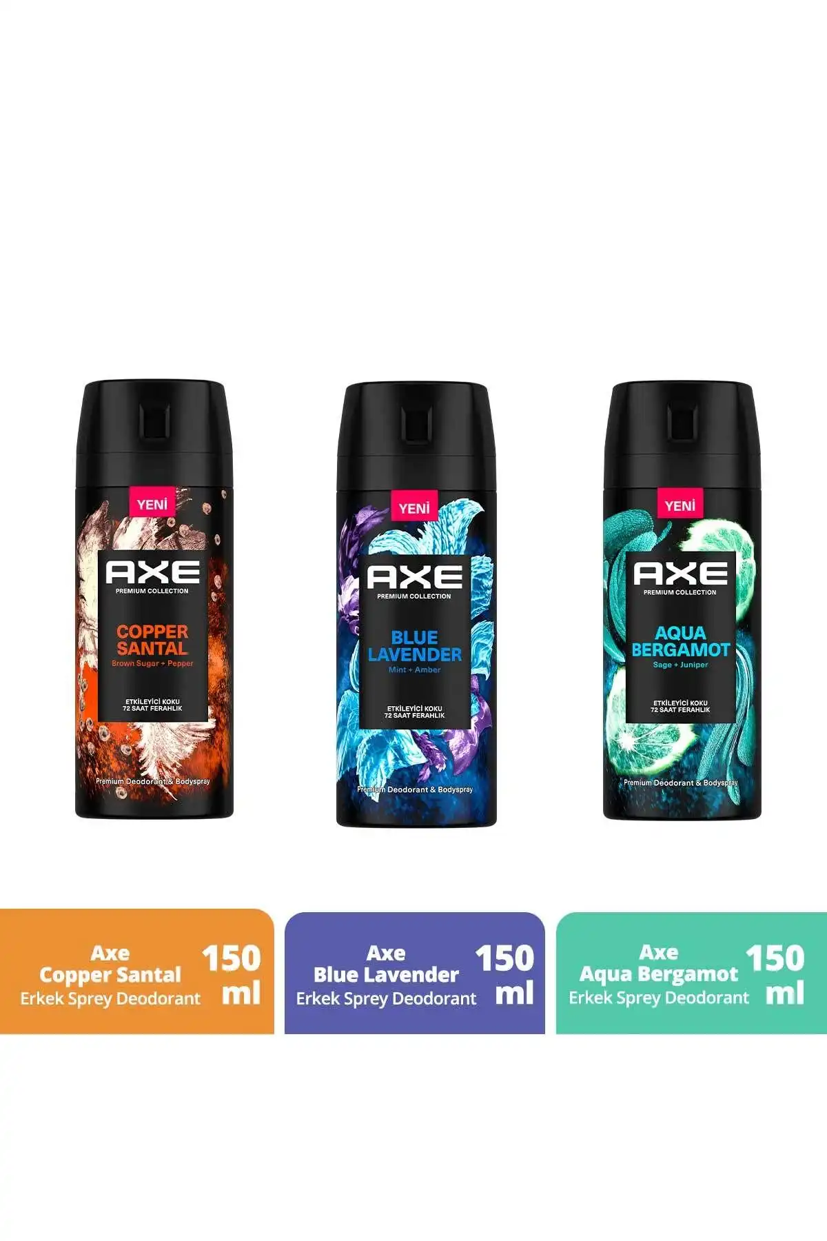 Axe Premium Erkek Sprey Deodorant Seti ile 72 Saat Ferahlık ve Koruma