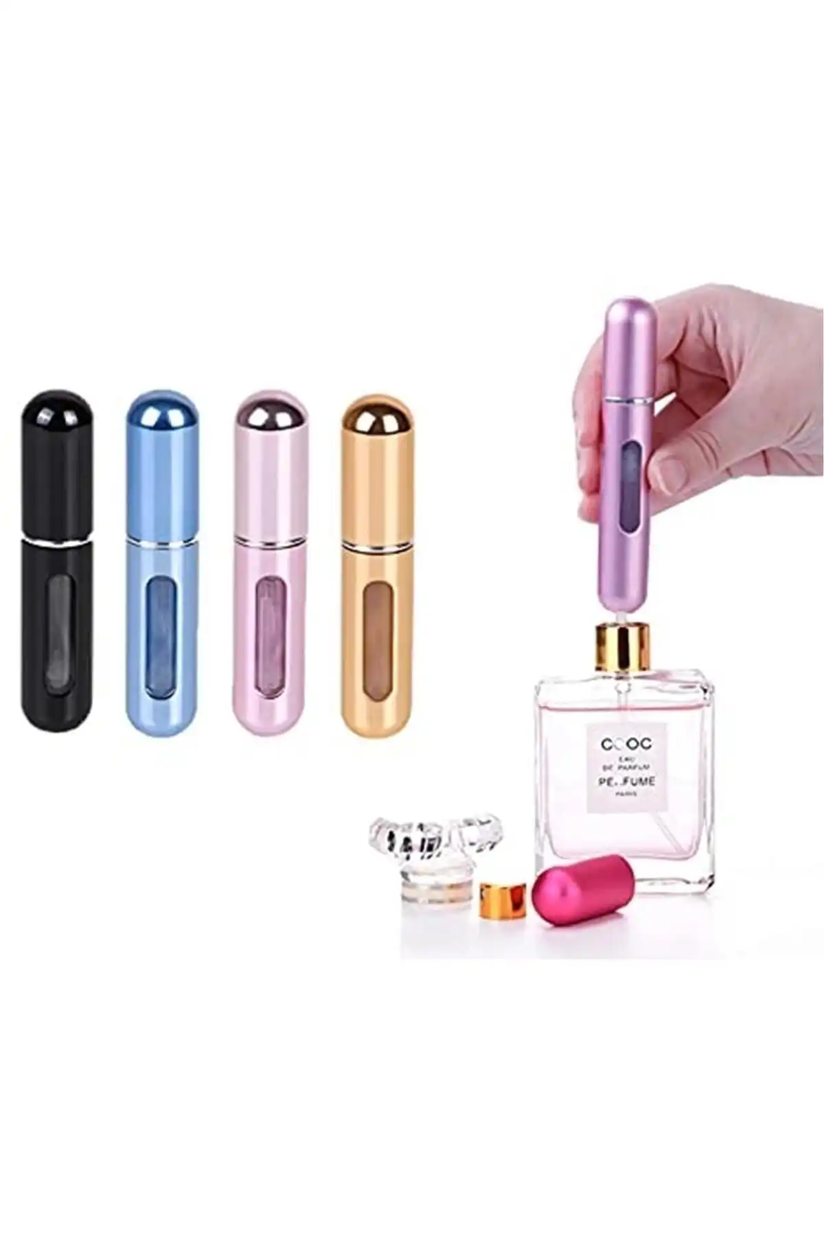 Chehra Design Taşınabilir Mini Doldurulabilir Parfüm Atomizer - Pratik ve Şık Seçenek