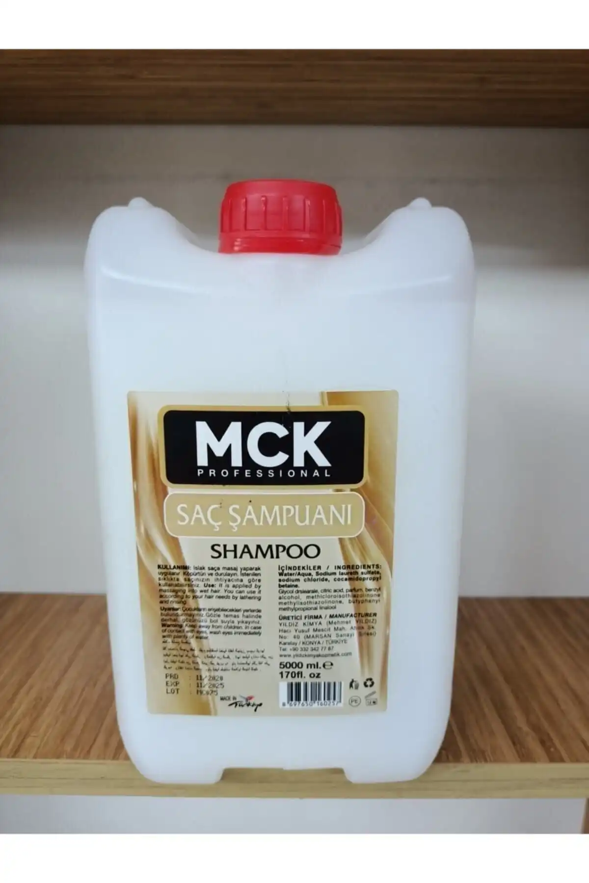 MCK Şampuan 5 Litre: Tüm Saç Tipleri için Etkili Temizlik ve Bakım Sağlayan Ürün