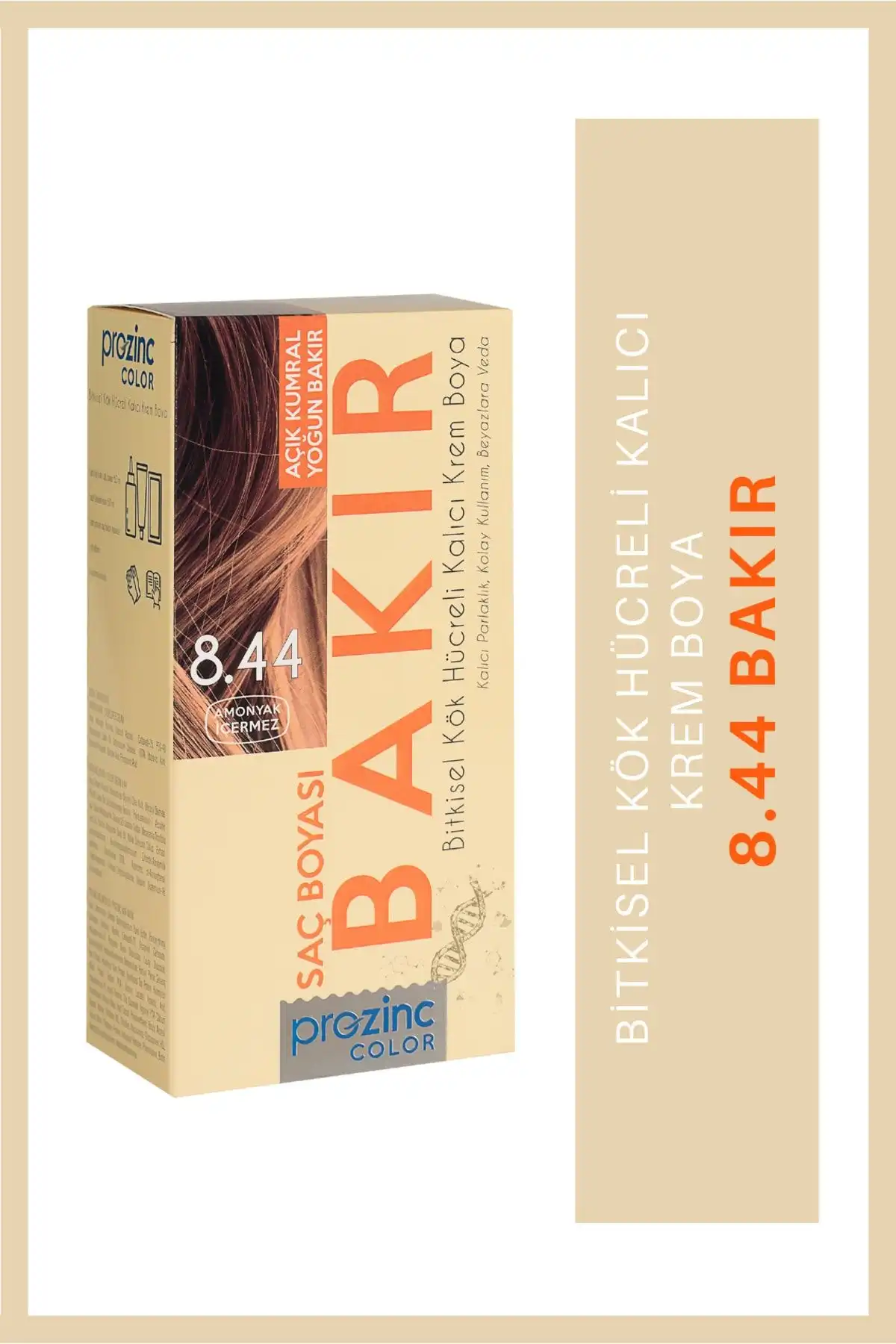Prozinc Color 8.44 Bakır: Amonyaksız ve Kalıcı Saç Boyası Seçeneği