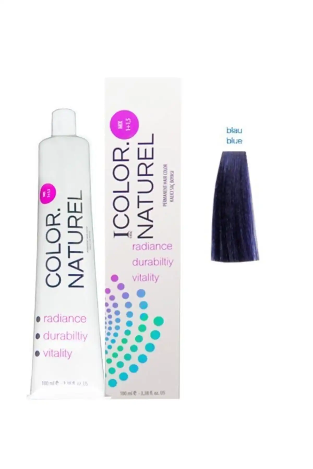 Color Naturel Kalıcı Saç Boyası 100 ml - Mavi: Uzun Süre Kalıcı Renk Deneyimi