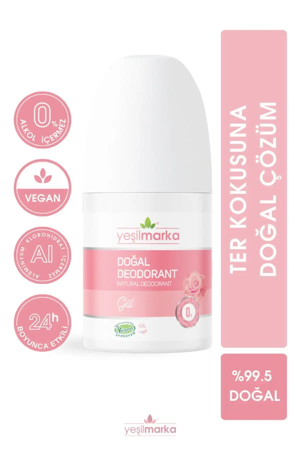 Yeşilmarka Doğal Roll On Gül Deodorant: Sağlıklı ve Etkili Koruma Sunuyor