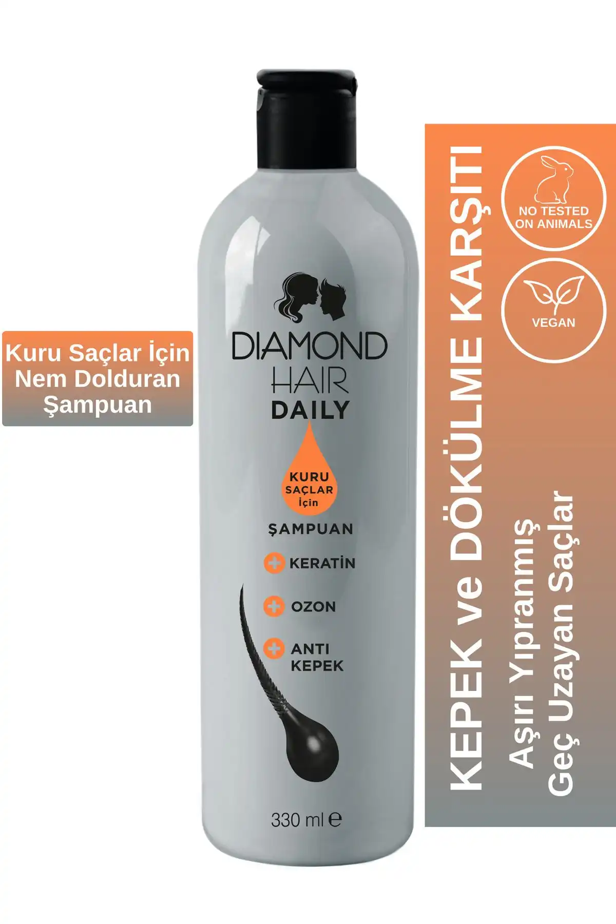 DIAMOND HAIR Aşırı Kuru Kepekli Repair Şampuan: Kuru Saçlar İçin Etkili Çözüm