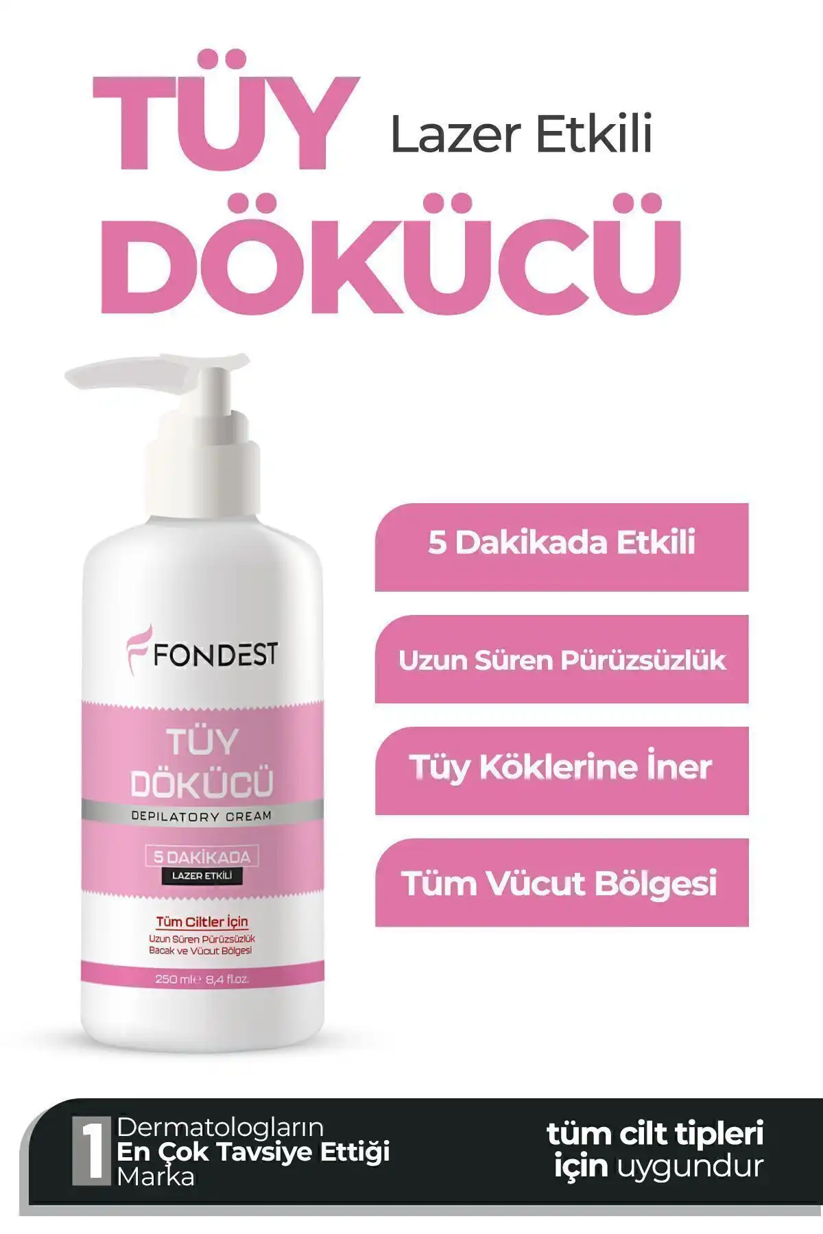 FONDEST Lazer Etkili Tüy Dökücü Krem ile Acısız Epilasyon Deneyimi