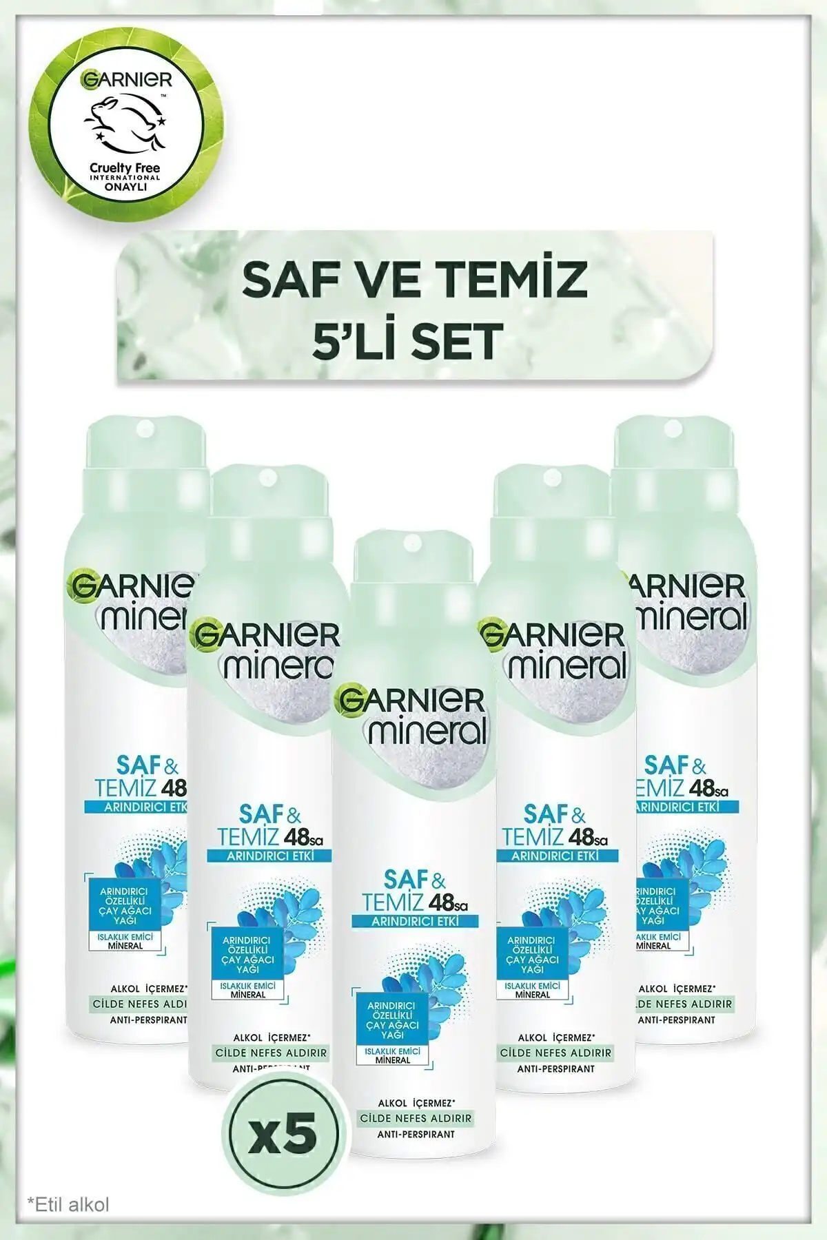 Garnier Mineral Saf&Temiz Sprey Deodorant 5'li Set: Özellikler ve Kullanıcı Geri Bildirimleri