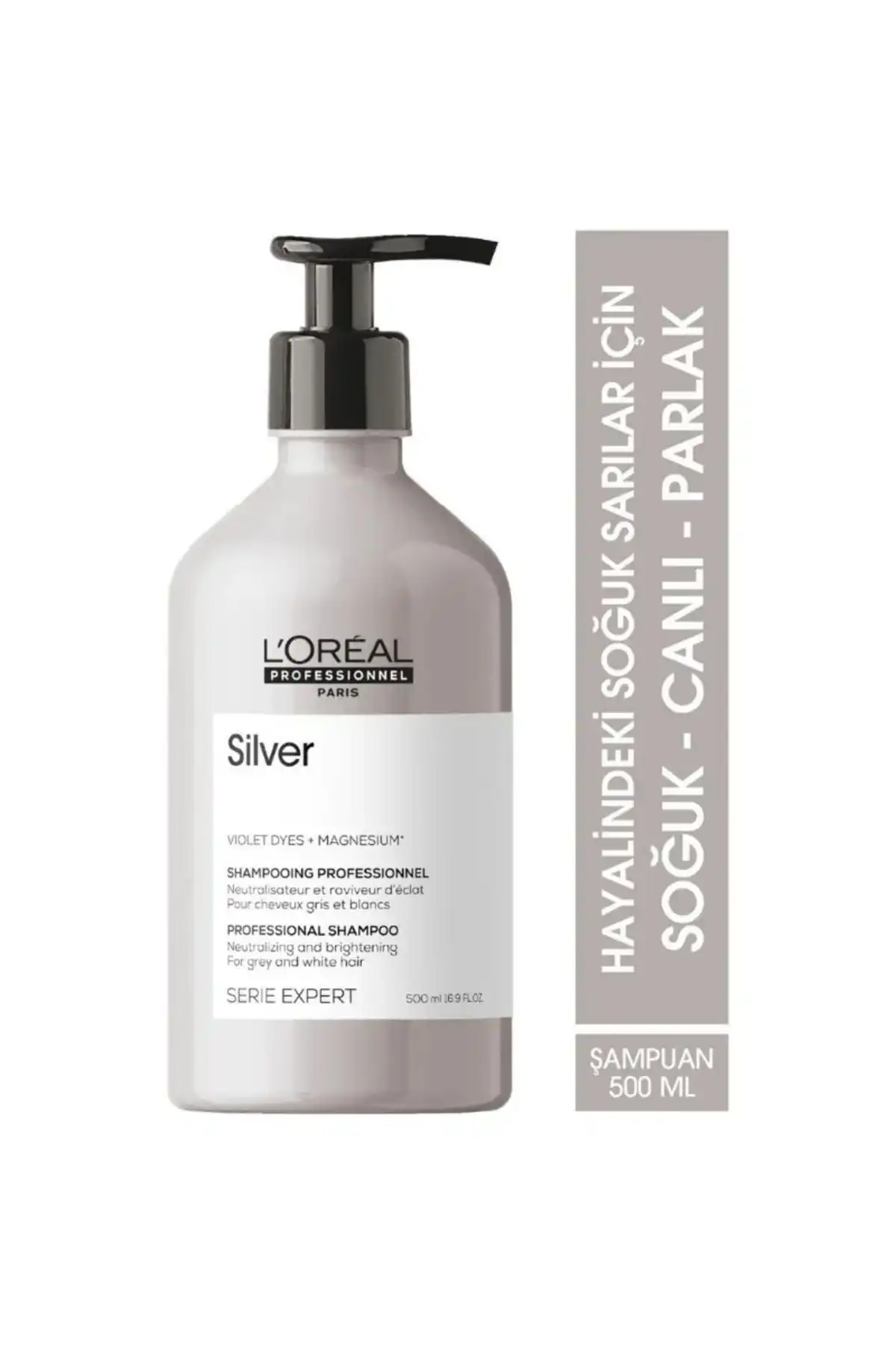 L'Oreal Professionnel Serie Expert Silver: Gri ve Beyaz Saçlar için Bakım Şampuanı