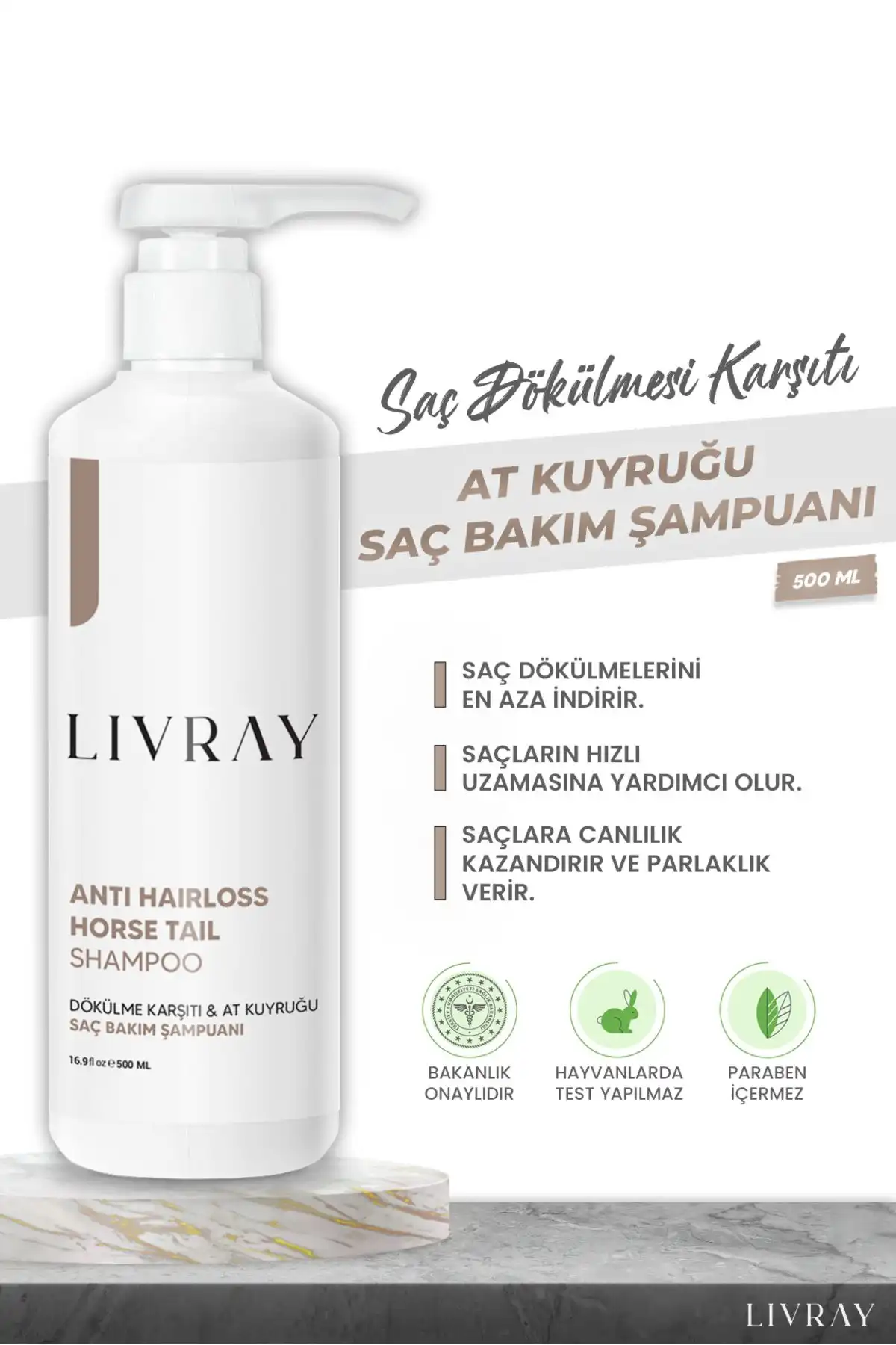 Livray At Kuyruğu Şampuanı: Saç Dökülmesini Azaltmaya ve Uzamaya Destek Olan Ürün