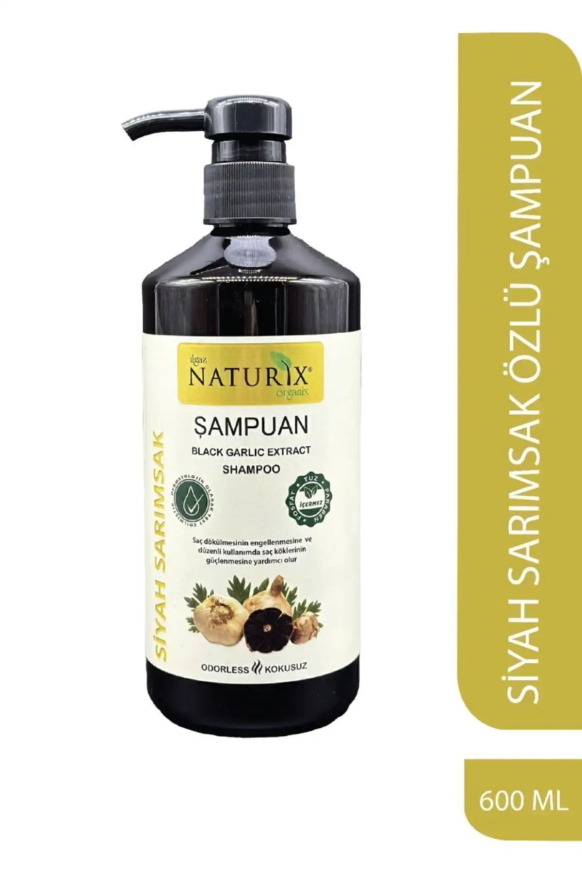 Naturix Kokusuz Tuzsuz Siyah Sarımsak Şampuanı ile Saç Bakımında Yenilikçi Çözümler