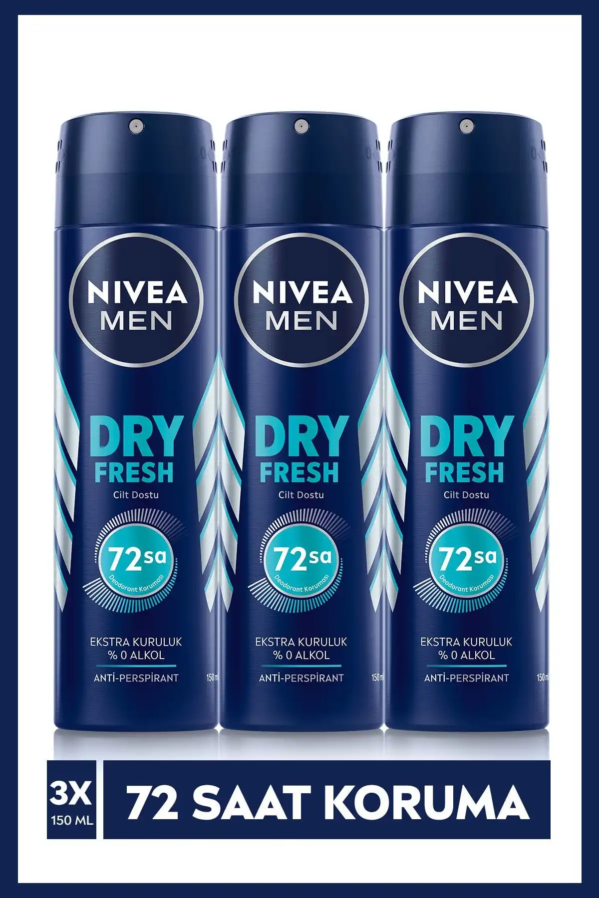 NIVEA Men Erkek Sprey Deodorant Dry Fresh: 72 Saat Kalıcı Koruma ile İncelemesi