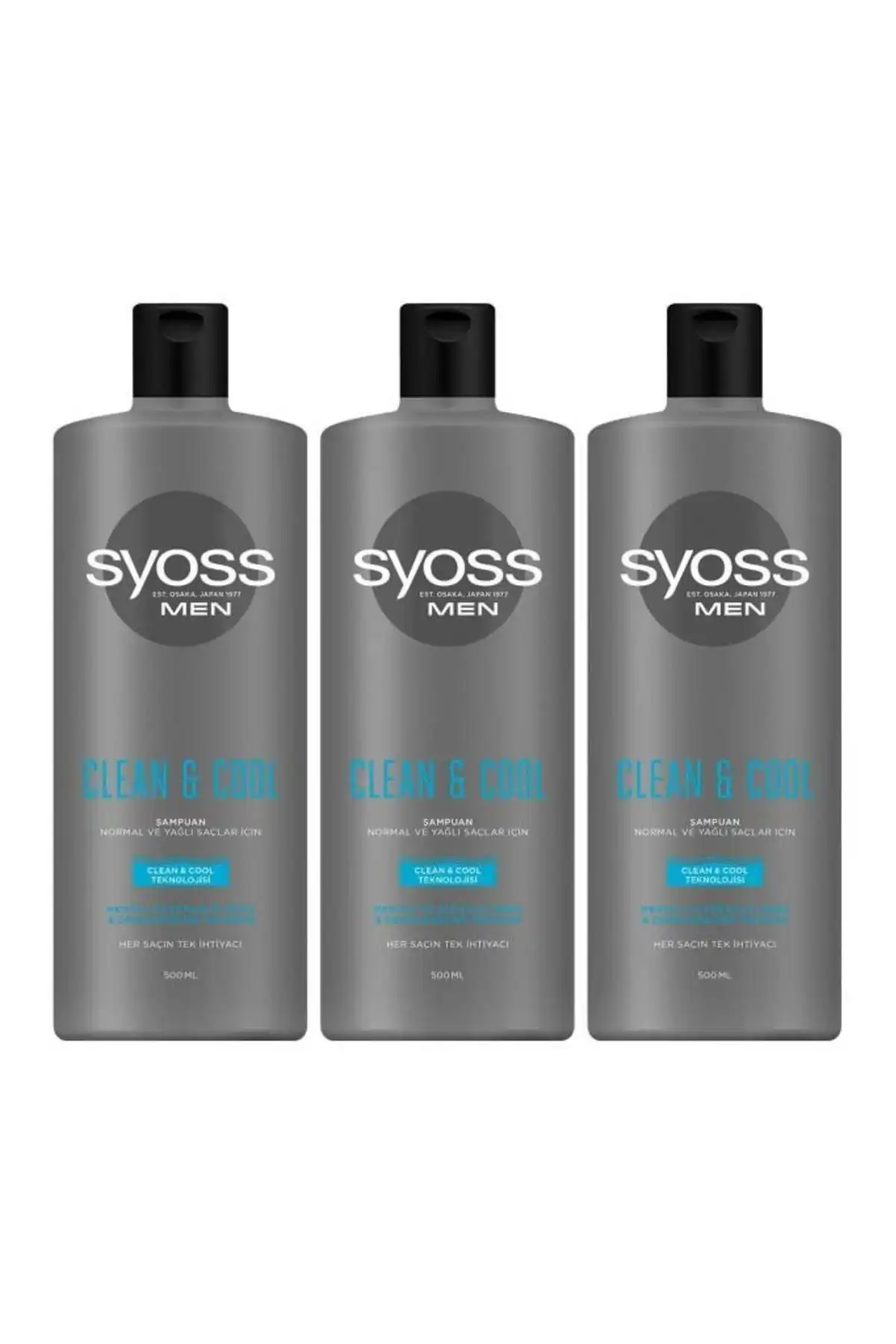 Syoss Men Clean & Cool Şampuan: Ferah ve Derinlemesine Temizlik Sunar