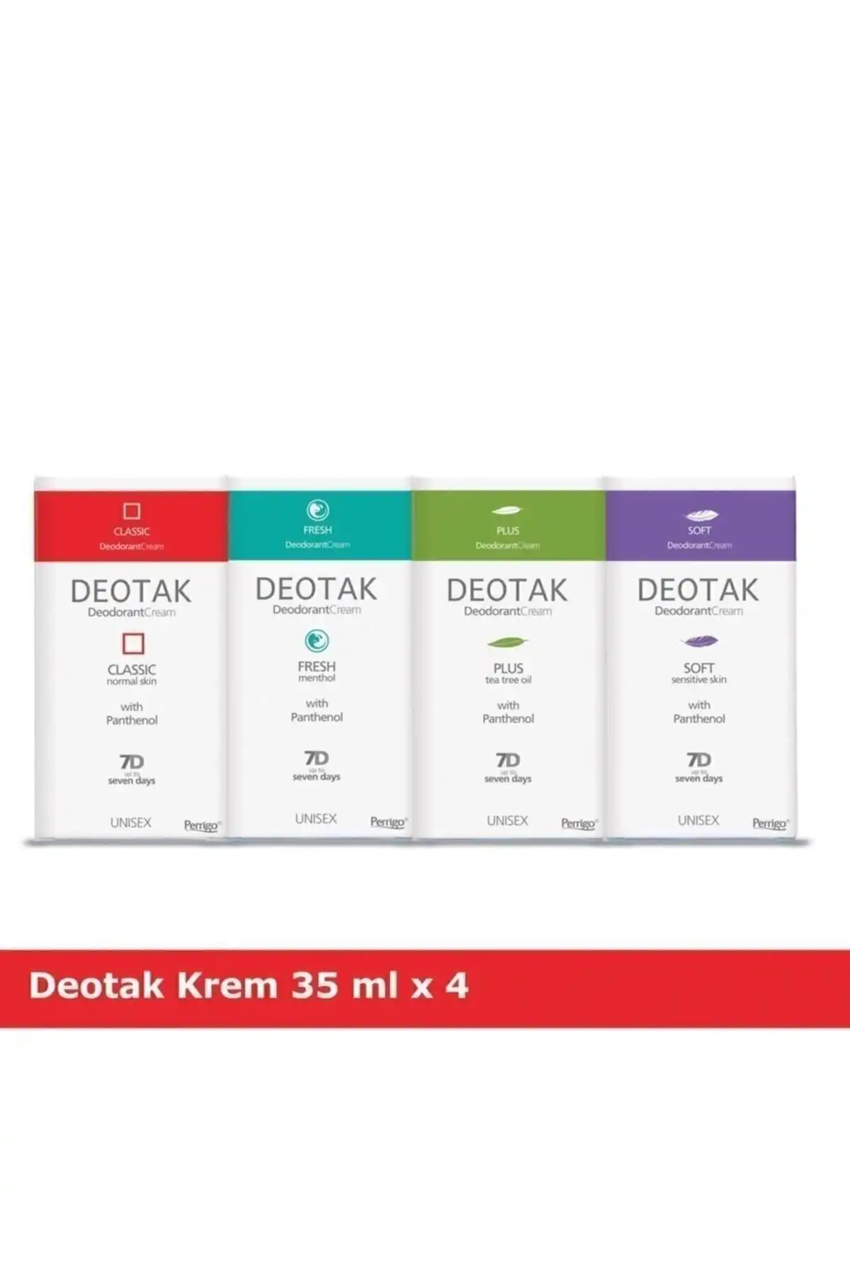 DEOTAK Krem Deodarant 4’lü Karma ile Ter Kokusuna Son Verin ve Güvende Hissedin