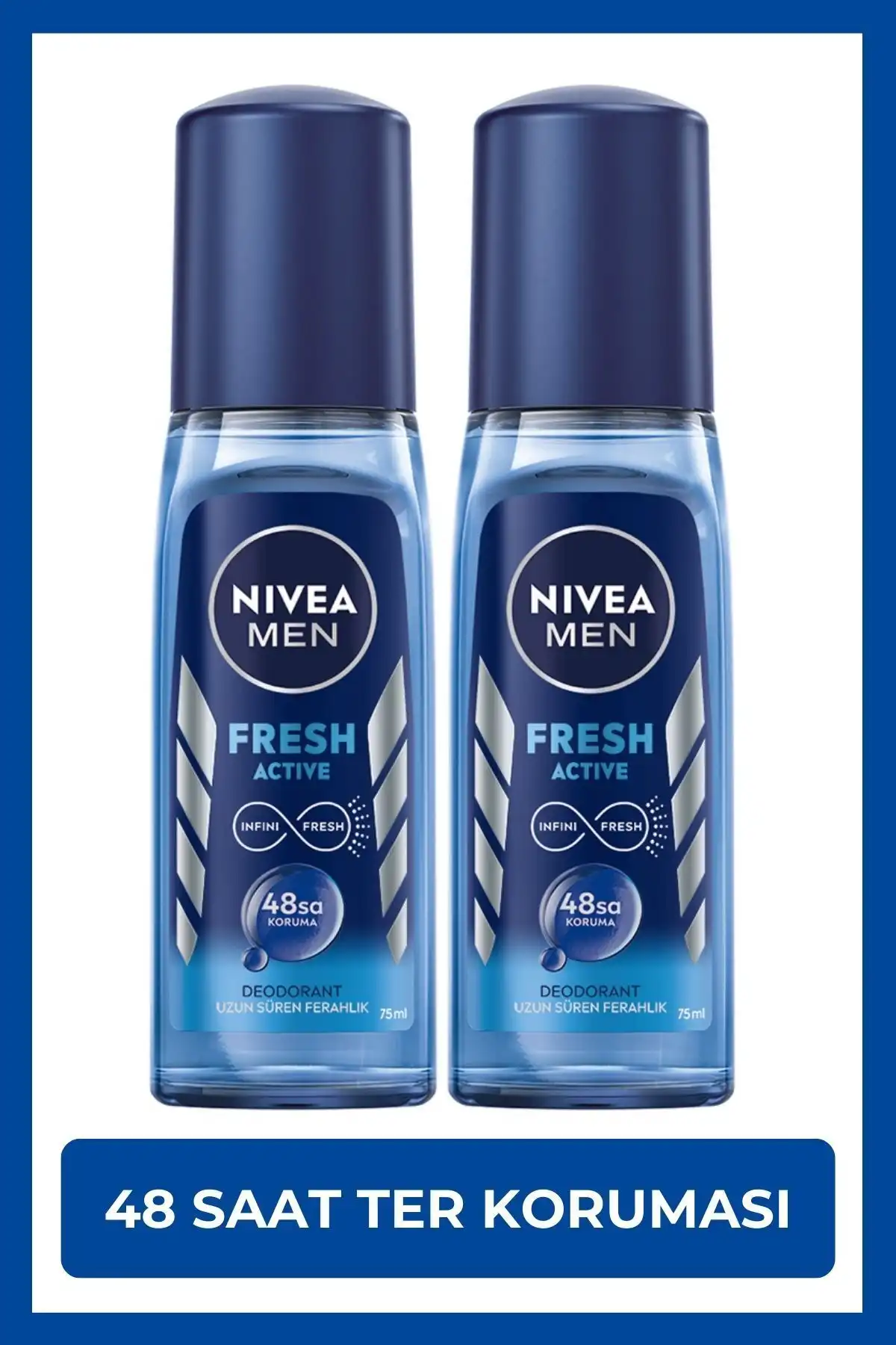 NIVEA MEN Erkek Pump Sprey Deodorant Fresh Active ile Ferahlığı Keşfedin
