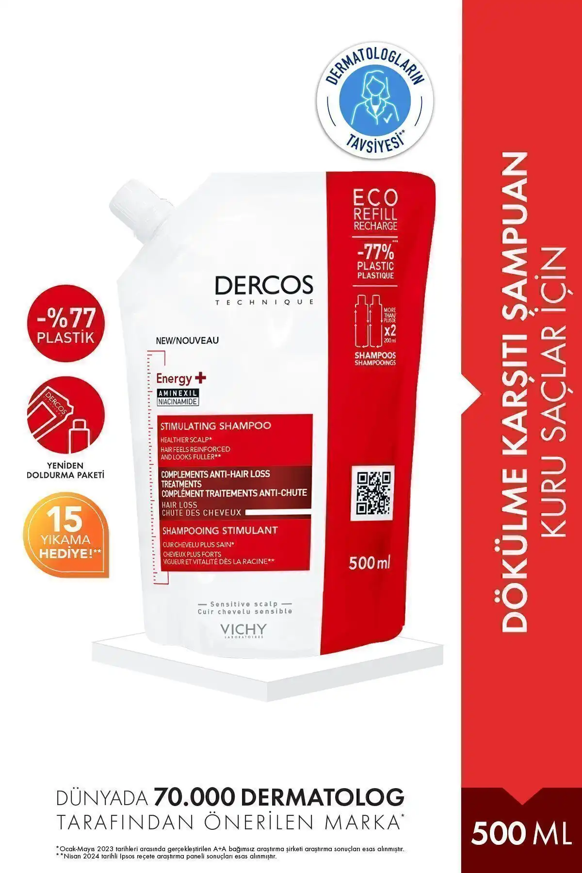 Vichy Dercos Energy+ Saç Dökülmesi Karşıtı Şampuan: İnceleme ve Faydaları