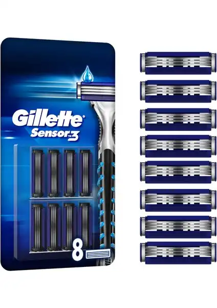 Gillette Sensor3: Konforlu ve Etkili Yedek Tıraş Bıçağı Deneyimi