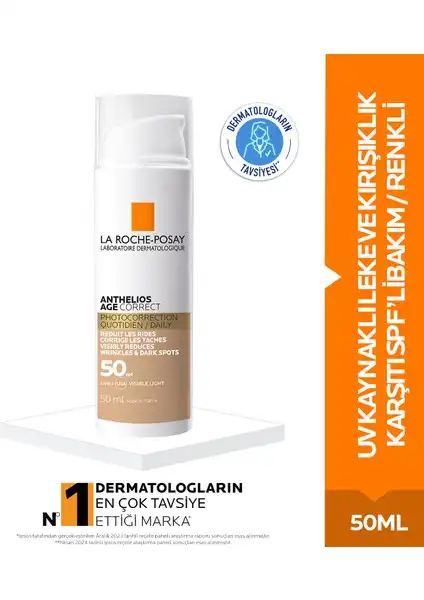 La Roche Posay Anthelios Age Correct SPF50 Renkli Güneş Kremi Hakkında