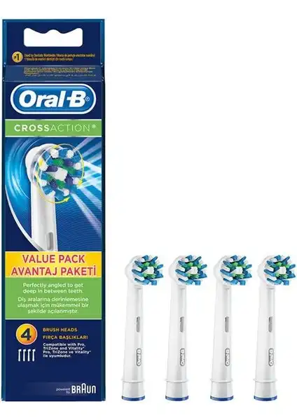 Oral-B Diş Fırçası Yedek Başlığı Cross Action ile Ağız Bakımını Kolaylaştırın
