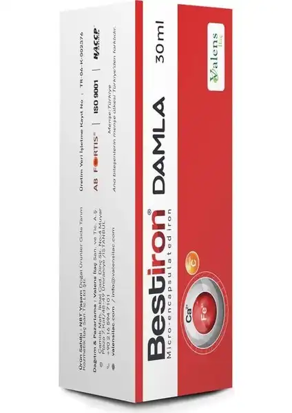 Valens Bestiron Damla: Demir ve Vitamin C ile Çocuklar için Takviye