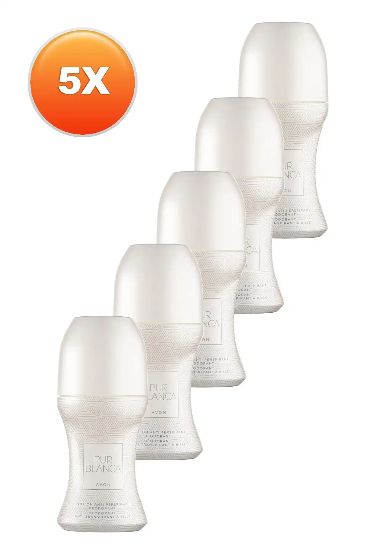 Avon Pur Blanca Kadın Rollon 50 Ml Beşli Set ile Günlük Ferahlık Sağlayın