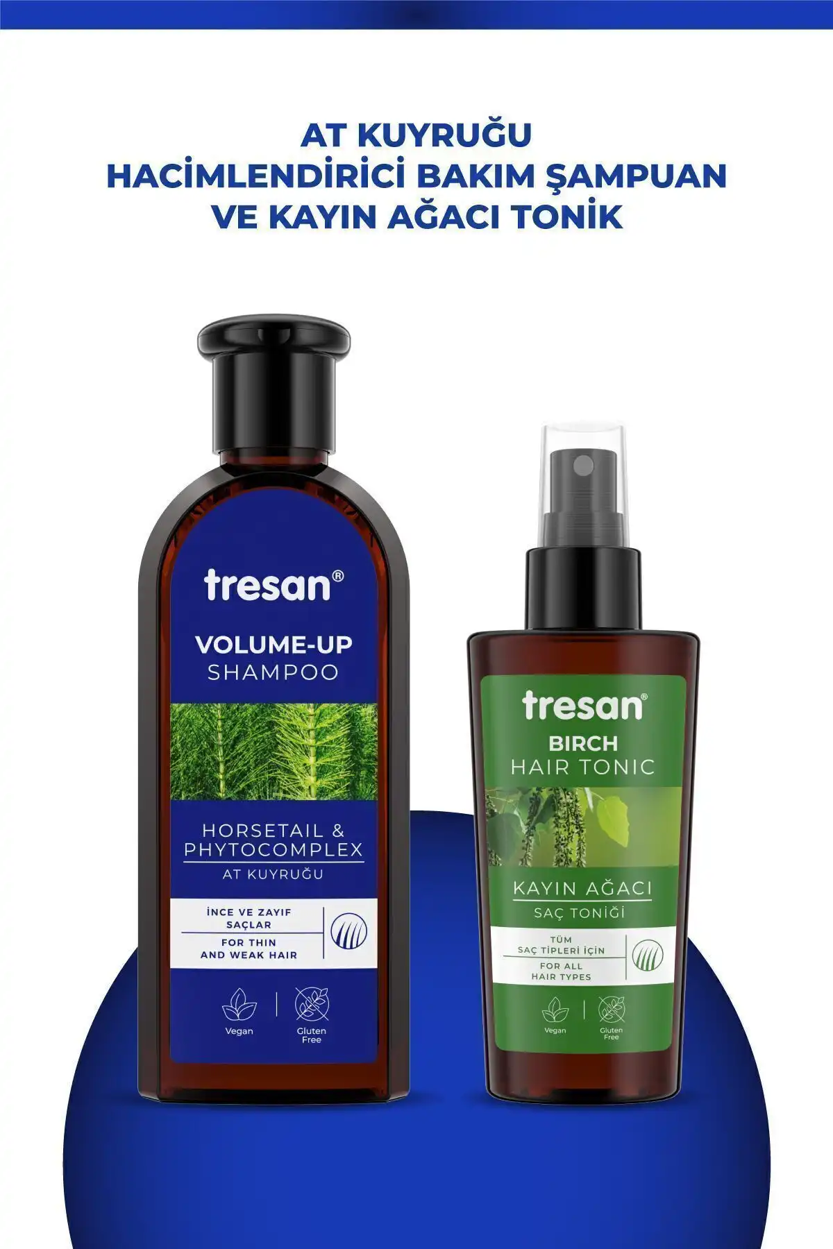 Tresan At Kuyruğu Hacimlendirici Şampuanı ve Saç Toniği ile Saç Bakımı