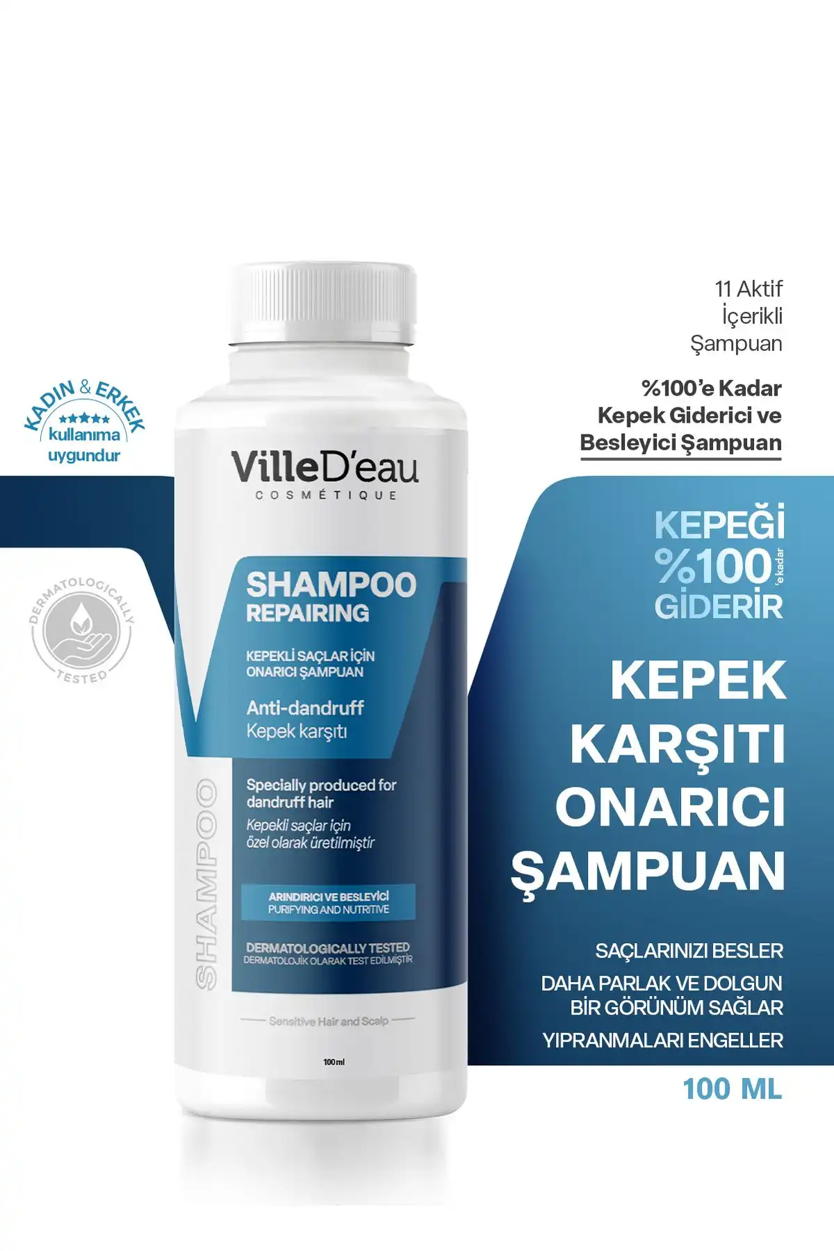 VilleD'eau Kepek Karşıtı Şampuan İle Saç Derisi Problemlerine Çözüm Arayın