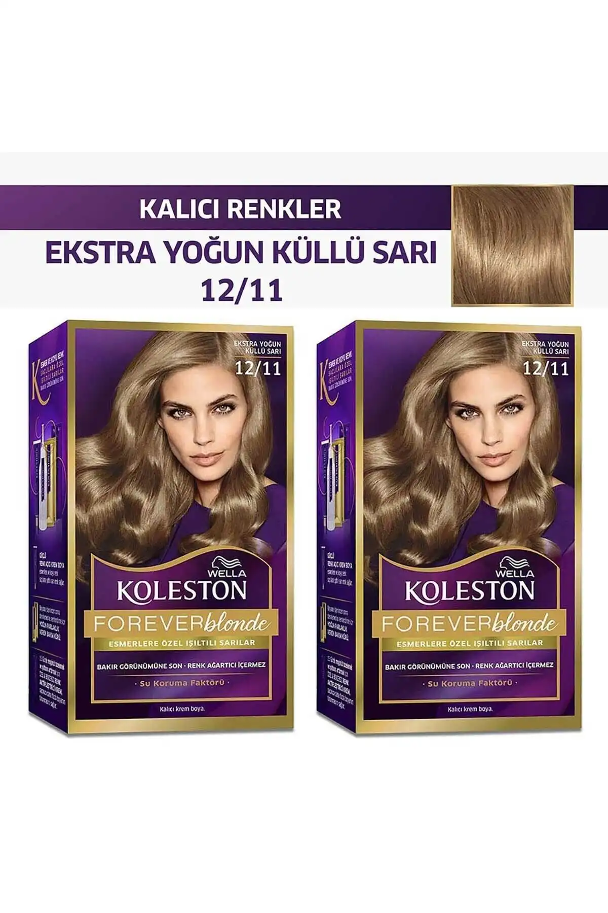 Wella Koleston Kit 12/11 Saç Boyası ile Doğal Küllü Sarı Renk Elde Edin