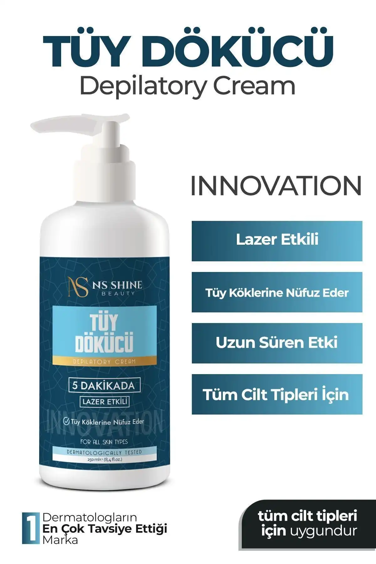 NS SHINE BEAUTY Premium Tüy Dökücü: Hızlı ve Etkili Çözüm
