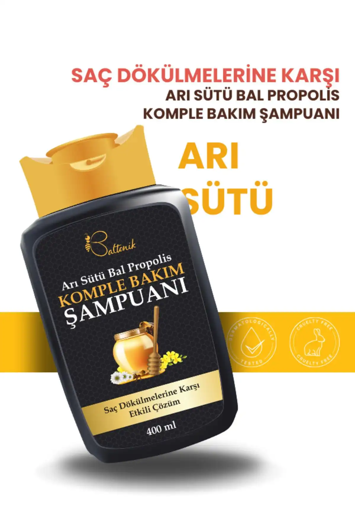 Baltonik Arı Sütü ve Propolis ile Saç Derisini Onaran Komple Bakım Şampuanı