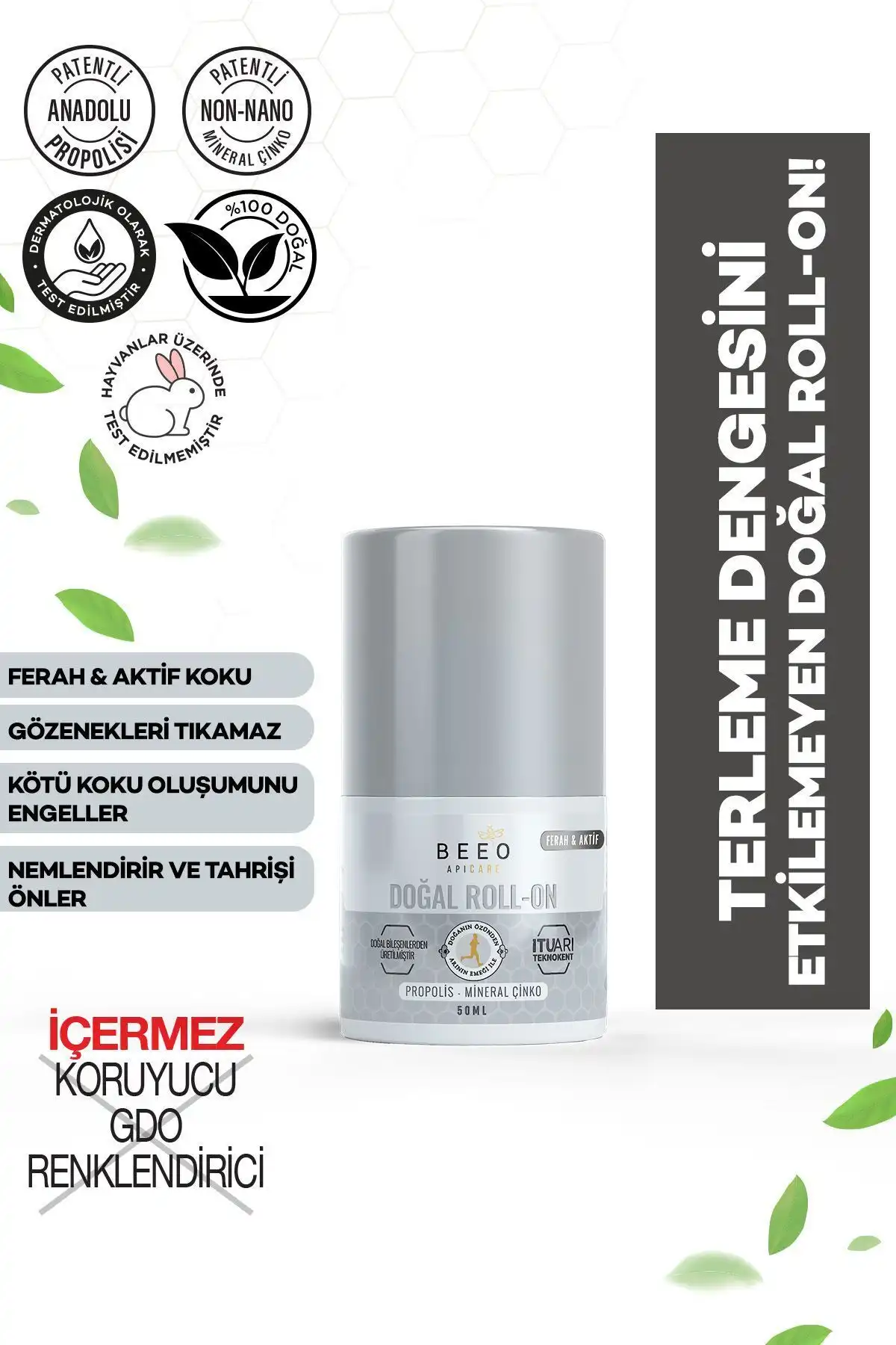 BEE'O Propolis Pudrasız Erkek Roll-On Deodorant İncelemesi: Doğal İçerikle Güvenli Koruma