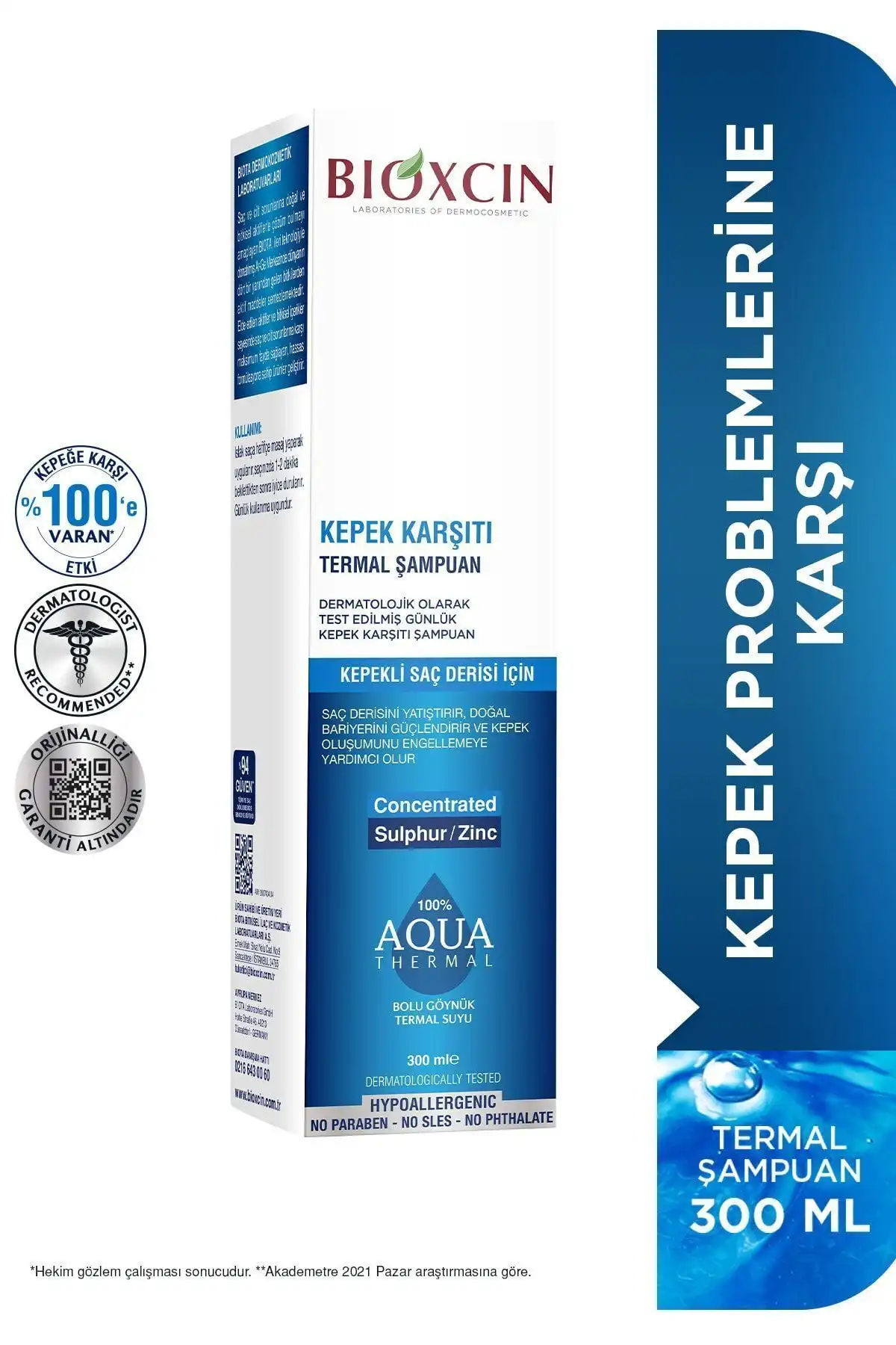 Bioxcin Aqua Thermal Kepek Karşıtı Şampuan ile Kepeksiz Saçlar İçin Etkili Çözüm