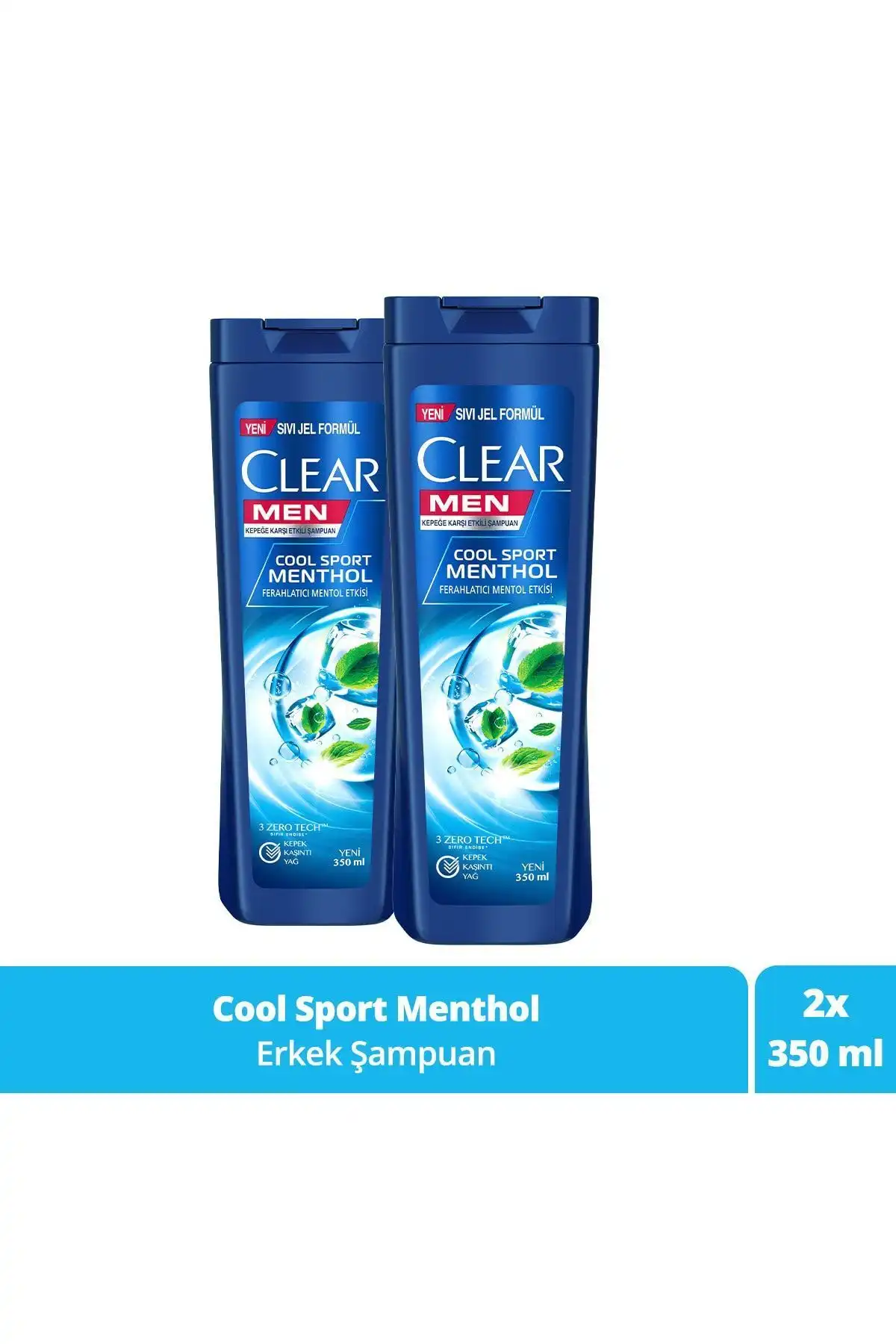 Clear Men Kepeğe Karşı Etkili Mentollü Şampuan ile Ferahlatıcı Saç Bakımı